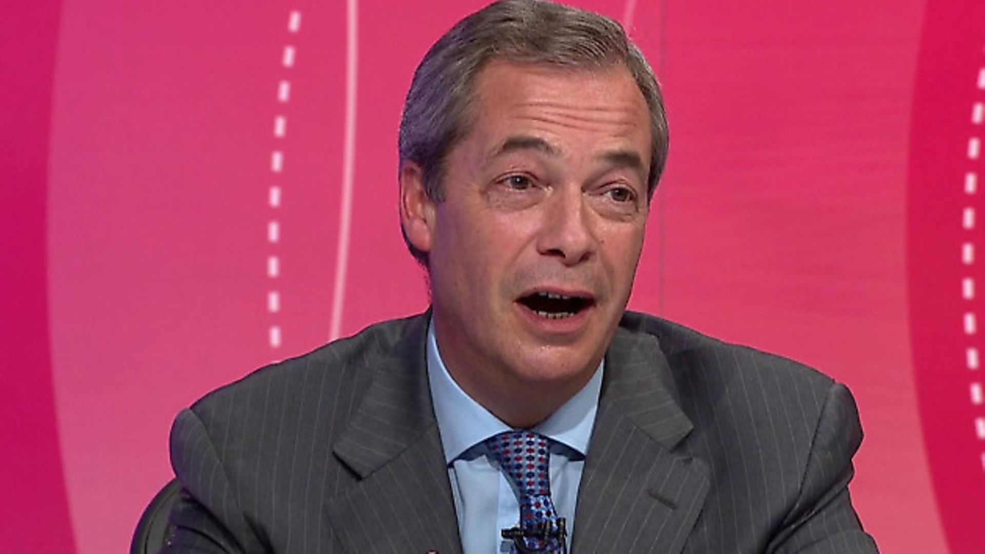 Andy Dawson is sick of seeing the face of Nigel Farage (above) on television - Credit: Archant