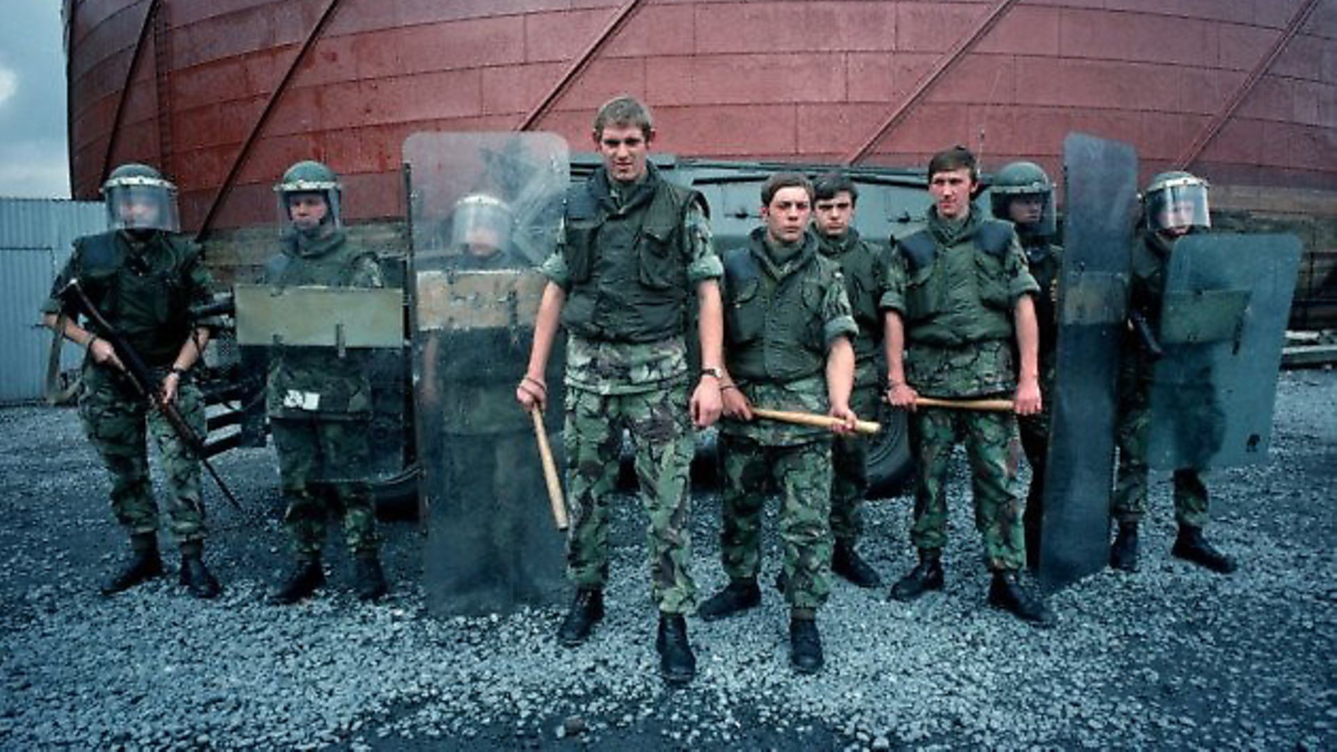 British Army snatch squad used in riots to grab suspects for interrogation during The Troubles, Northern Ireland. (Photo by Alain Le Garsmeur/Getty Images) - Credit: Archant