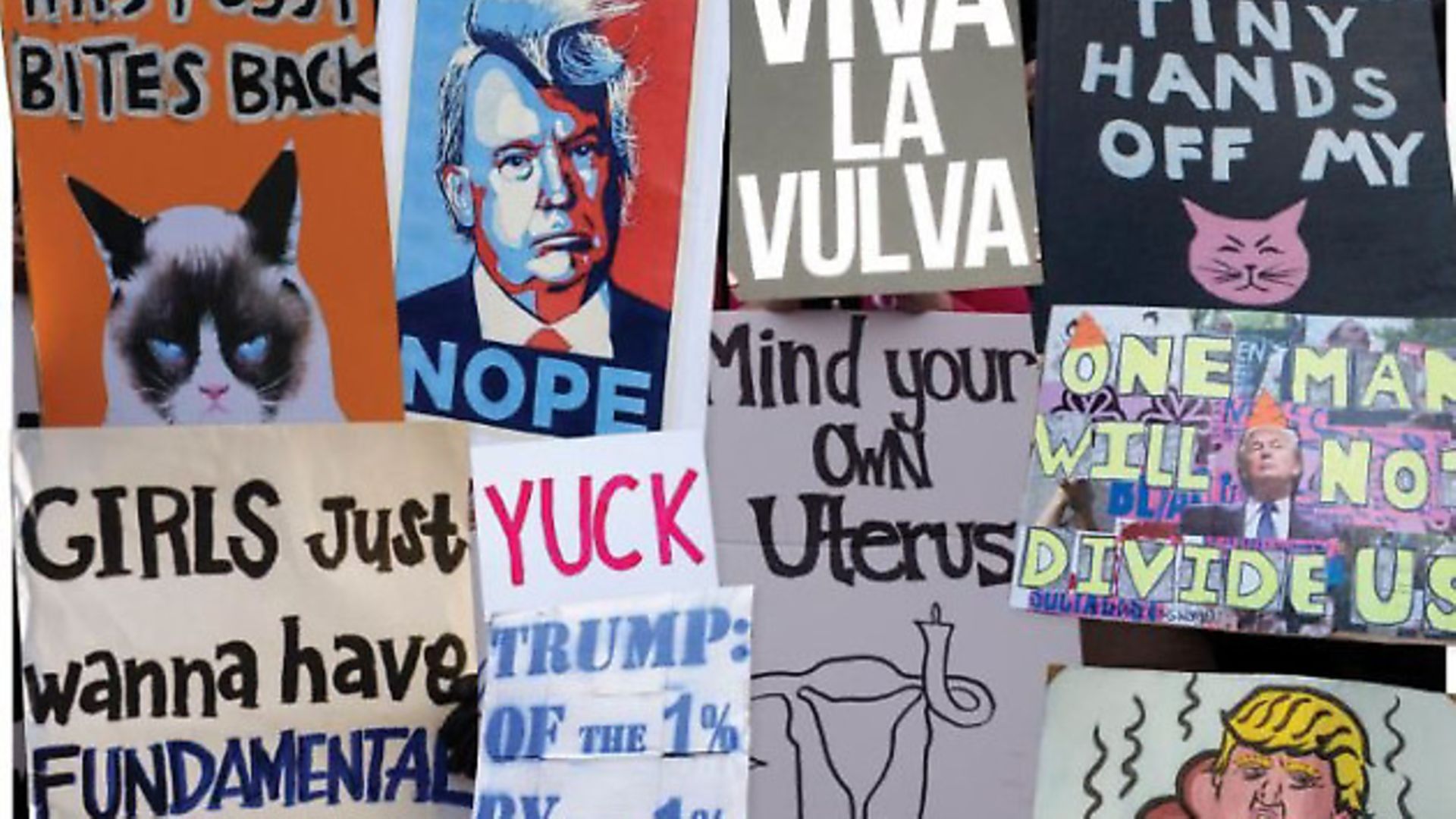 People protest at the Womens March on Washington, Los Angeles, London, Amsterdam, New York, Sydney and Paris - Credit: Archant
