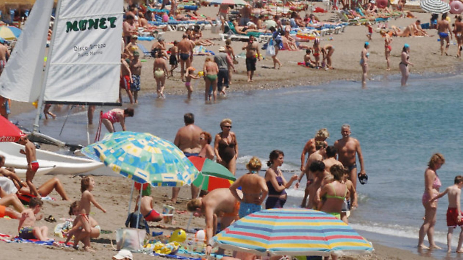 Costa del Sol beach near Torremolinos - Credit: PA Archive/PA Images