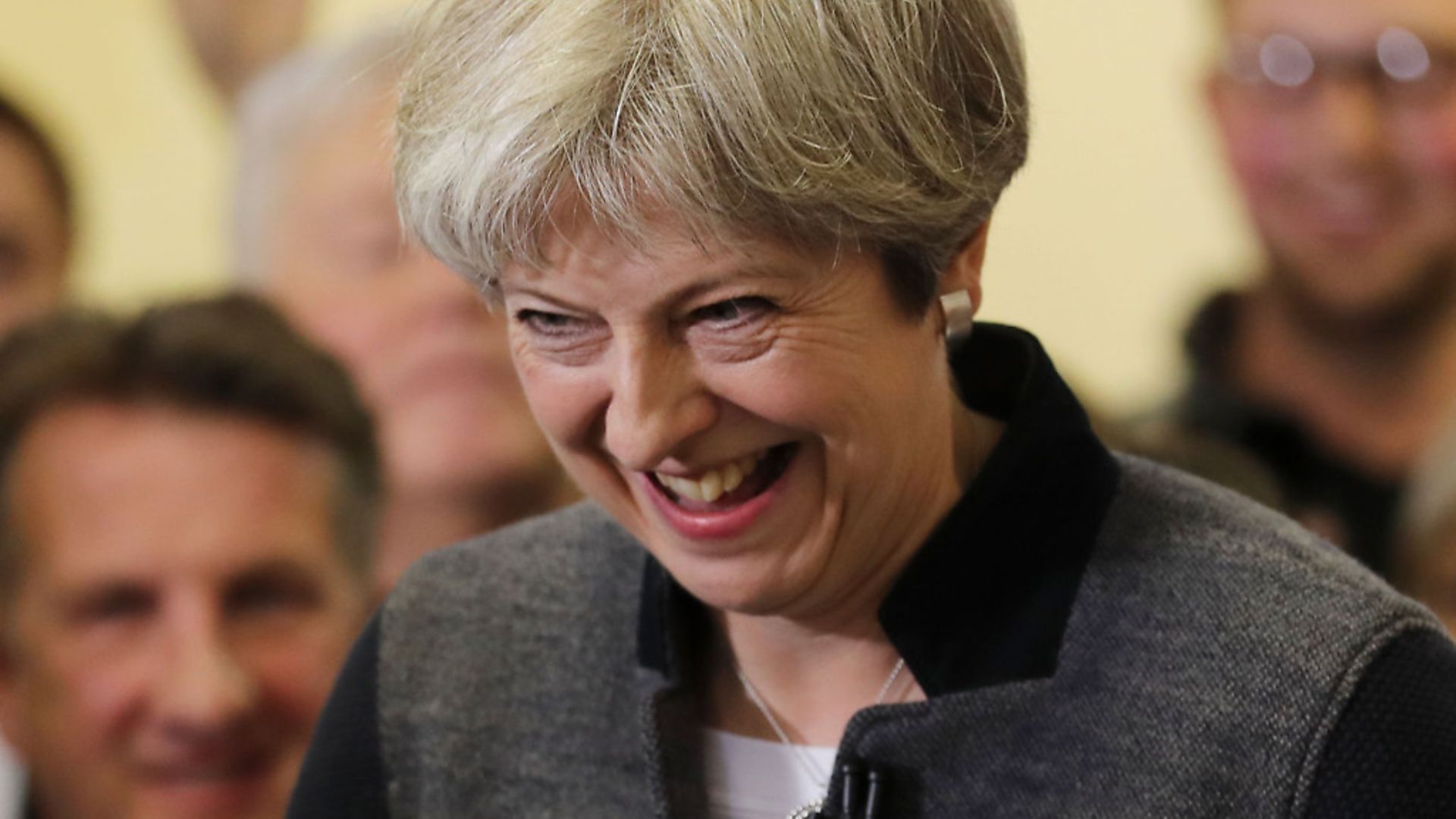 Prime Minster Theresa May delivers a speech during the Conservative Party's election campaign. - Credit: PA Wire/PA Images