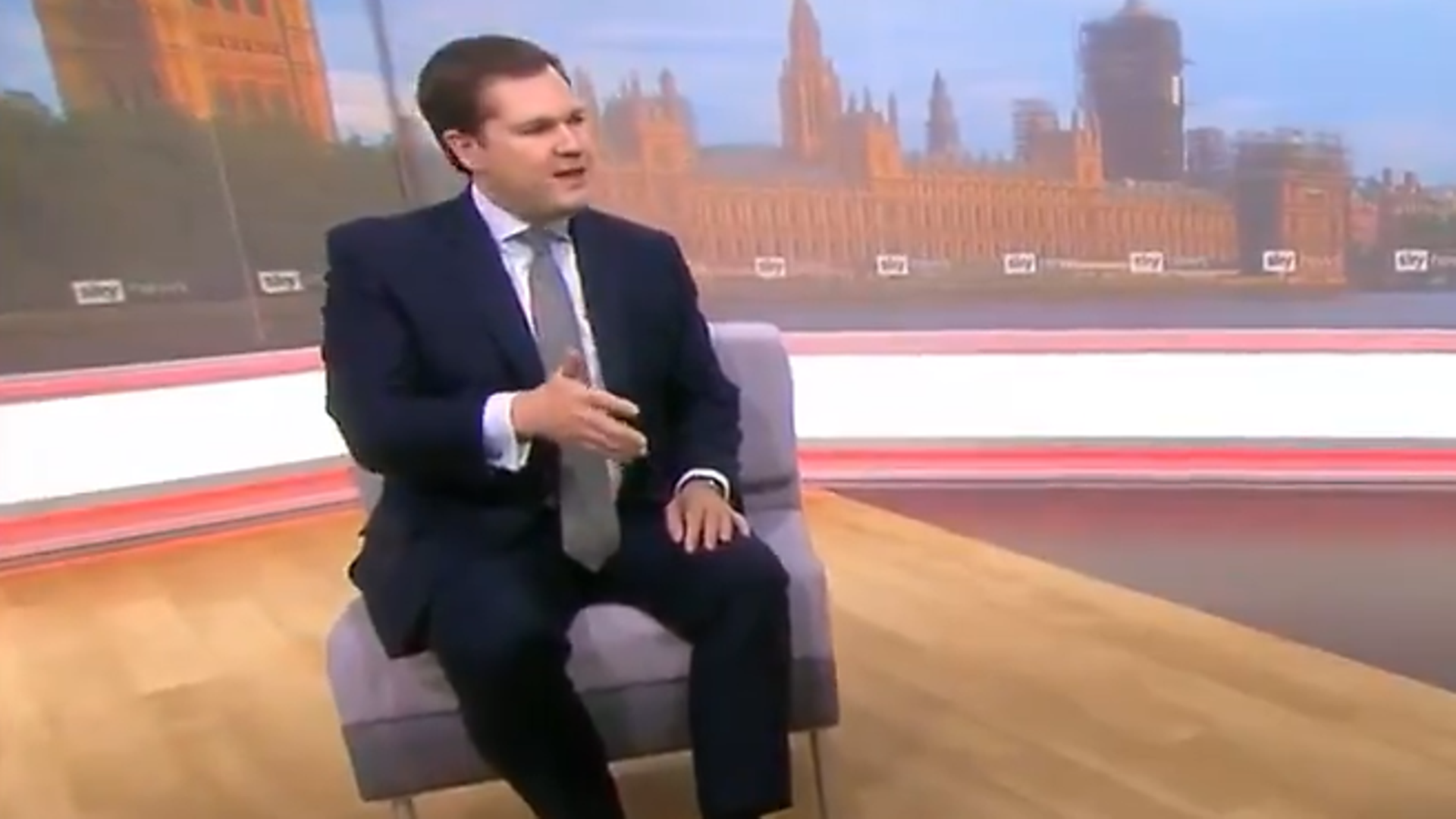 Robert Jenrick appears on Kay Burley at Breakfast - Credit: Sky News