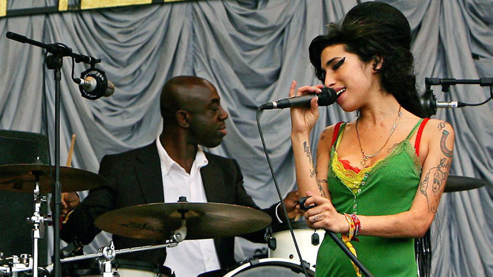 Amy Winehouse at Glastonbury 2007. Photo:AFP/Getty Images. - Credit: AFP/Getty Images
