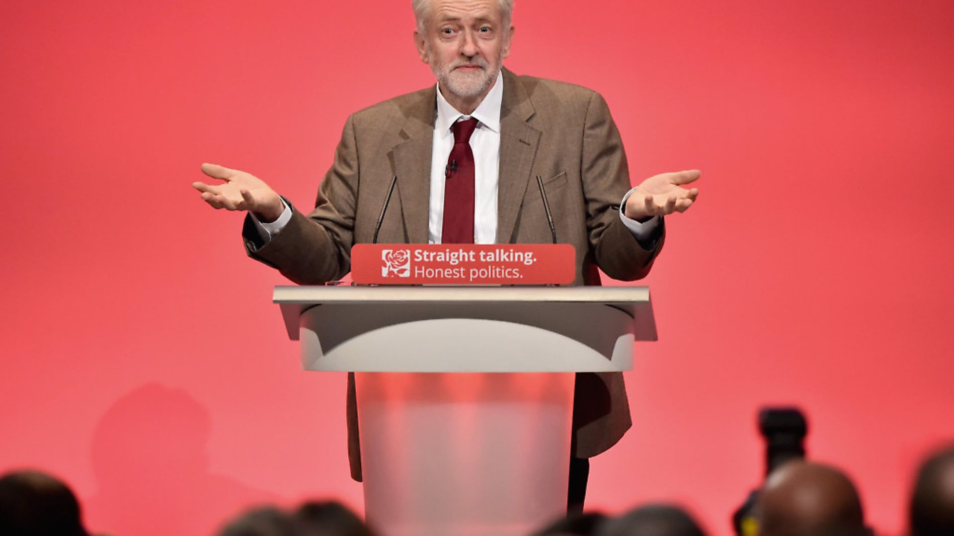BRIGHTON, ENGLAND - SEPTEMBER 29: Labour leader Jeremy Corbyn delivers his first speech as leader of the party on September 29, 2015 in Brighton, England. The four day annual Labour Party Conference takes place in Brighton and is expected to attract thousands of delegates with keynote speeches from influential politicians and over 500 fringe events. (Photo by Jeff J Mitchell/Getty Images) - Credit: Getty Images