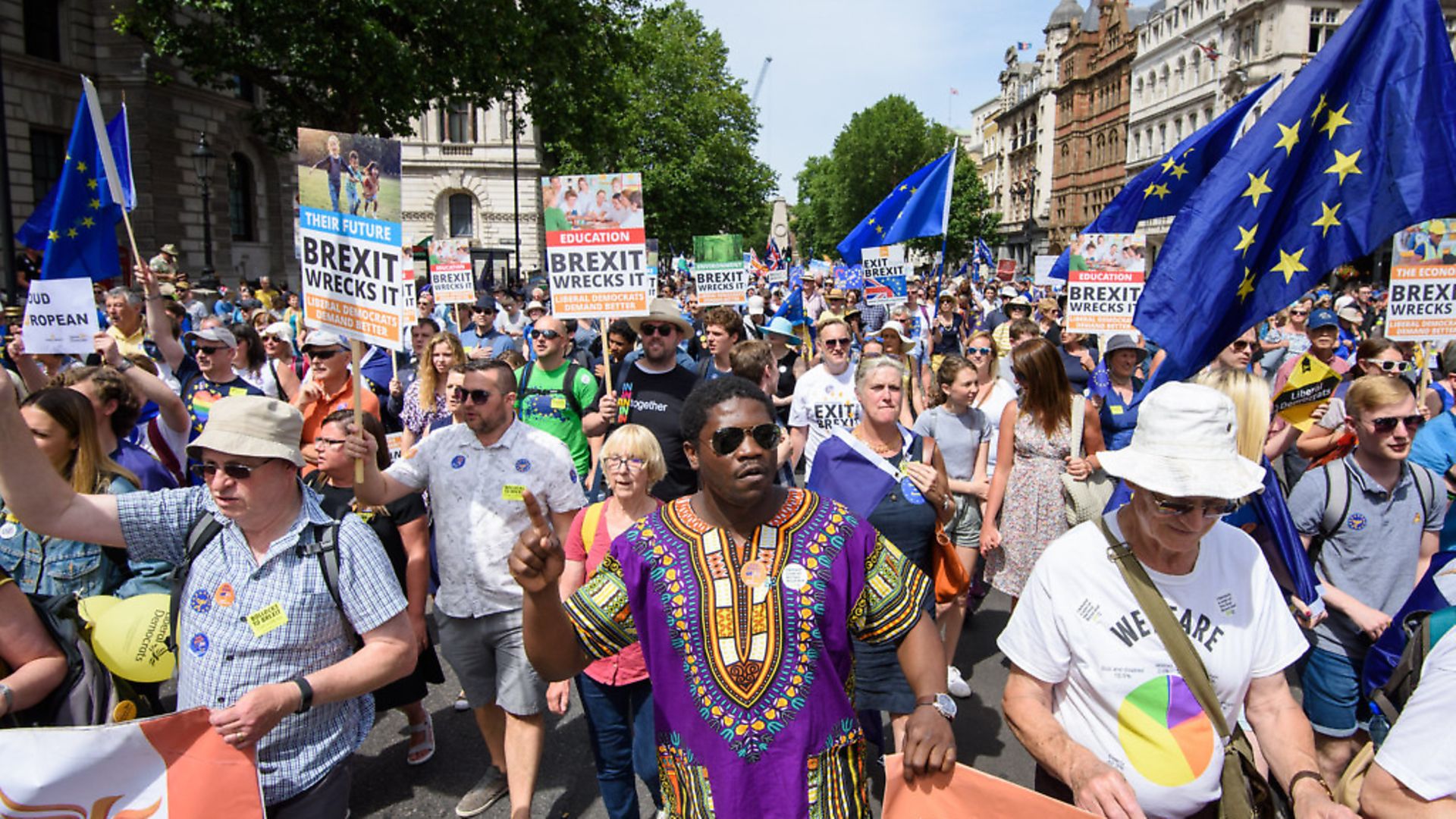 Not just a white, London-based middle class elite on The People's Vote march. Photo: Matt Crossick/ EMPICS Entertainment. - Credit: Empics Entertainment
