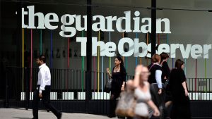 The offices of the Guardian newspaper. Photo: Bethany Clarke/Getty Images
