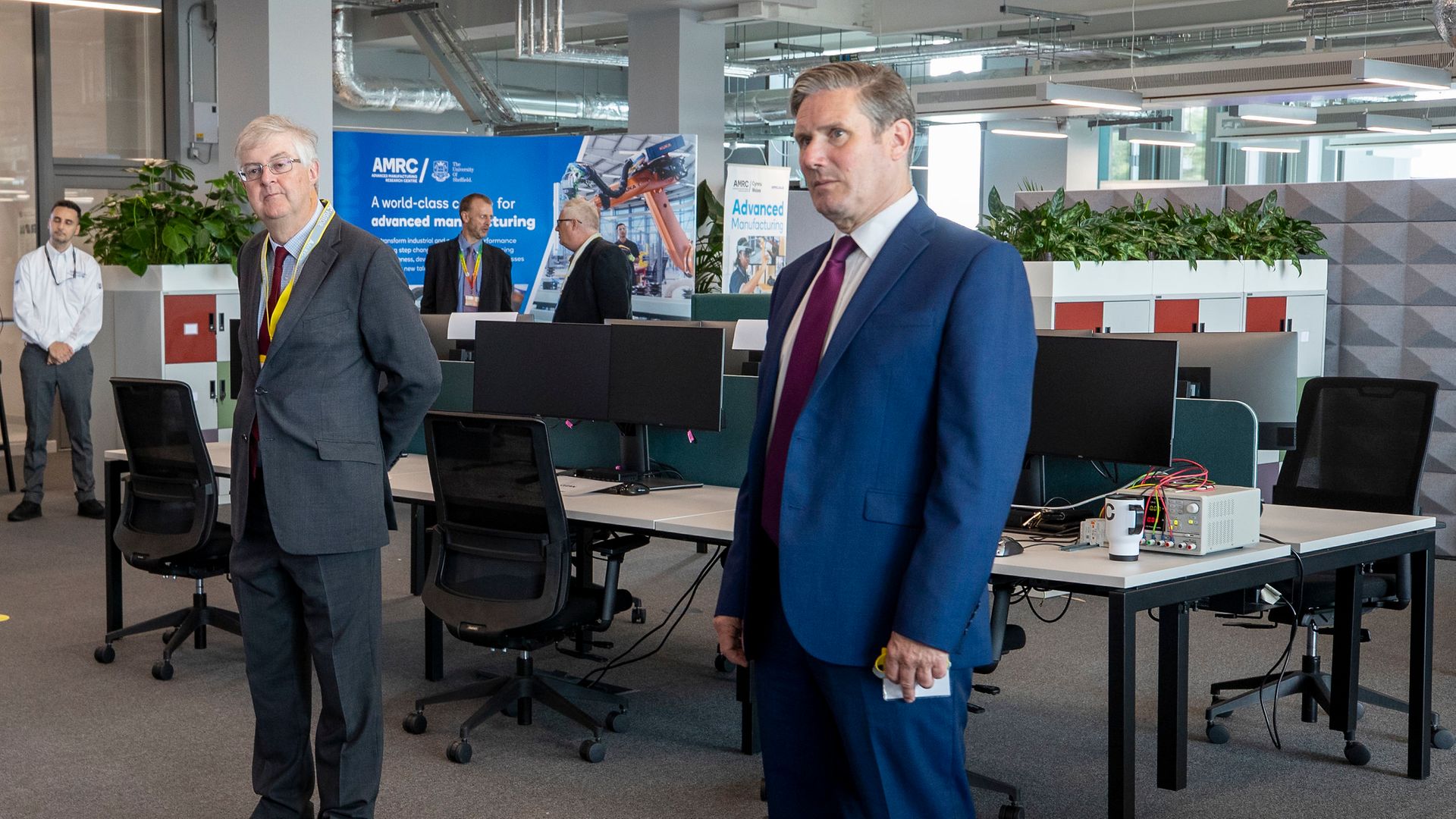 Wales' first minister Mark Drakeford and Labour leader Keir Starmer - Credit: PA