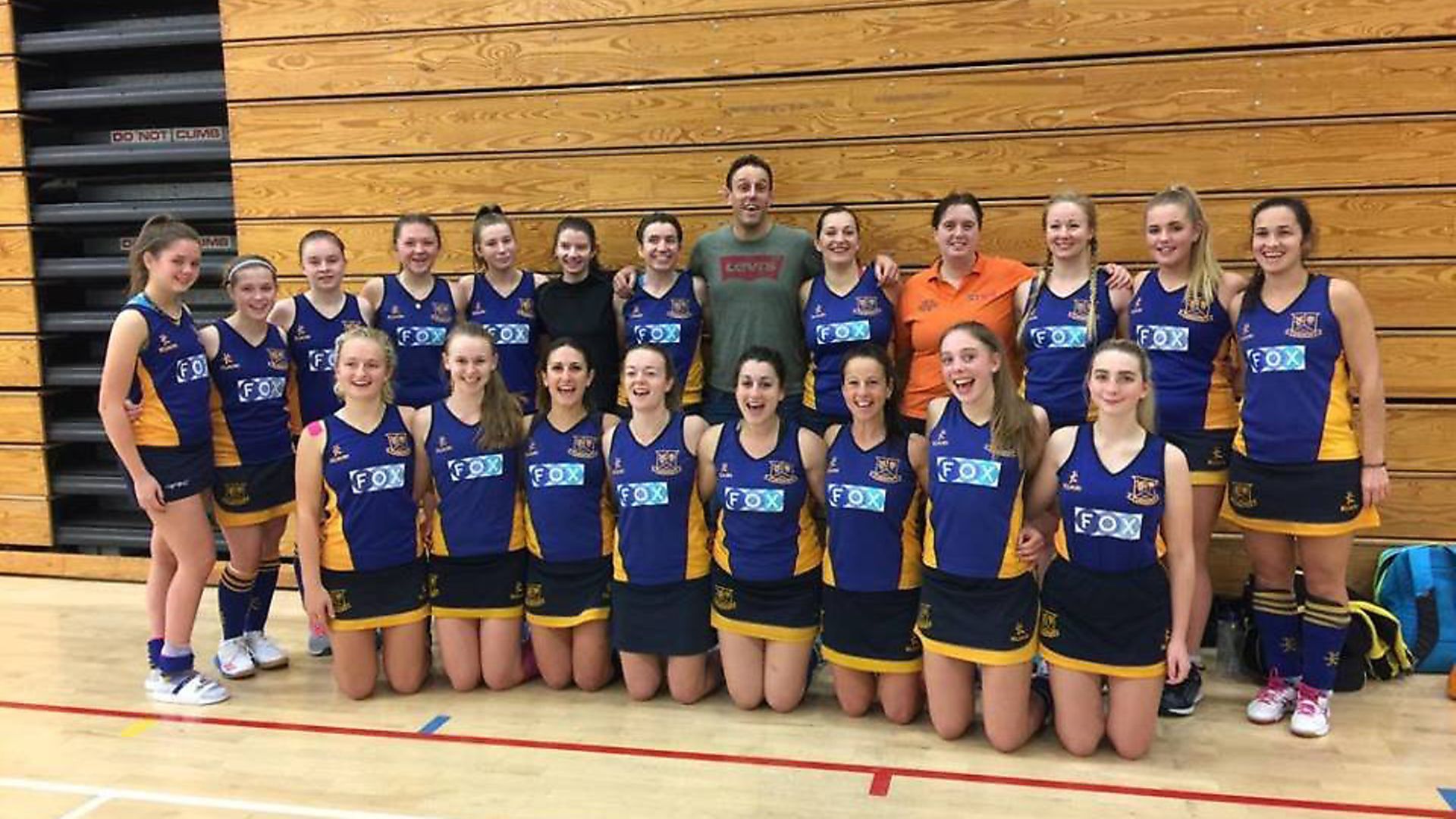 Upminster's women face the camera at the East Indoor tournament at UEA - Credit: Archant
