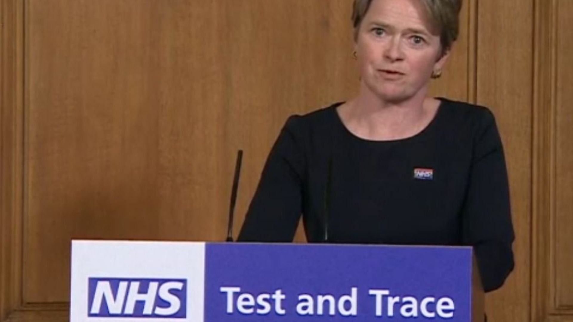 Baroness Dido Harding during a media briefing in Downing Street, London, on coronavirus (COVID-19). Photograph: PA/Downing St. - Credit: PA