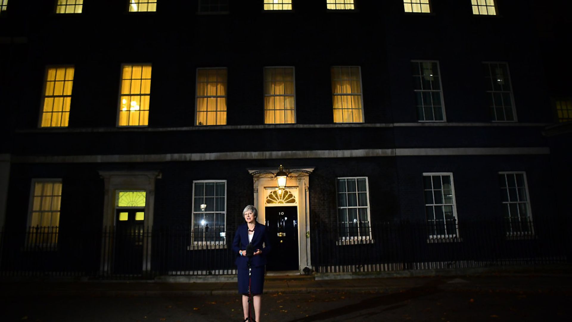 Prime minister Theresa May makes a statement outside 10 Downing Street
Photo: PA / Victoria Jones - Credit: PA Wire/PA Images