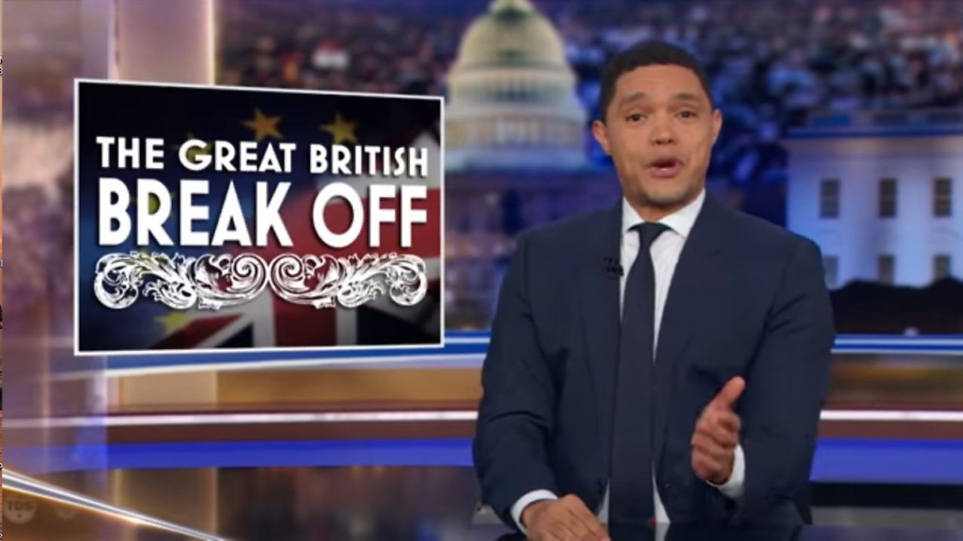 The Great British Break Off - The Daily Show mocks Brexit. Photograph: Comedy Central. - Credit: Archant