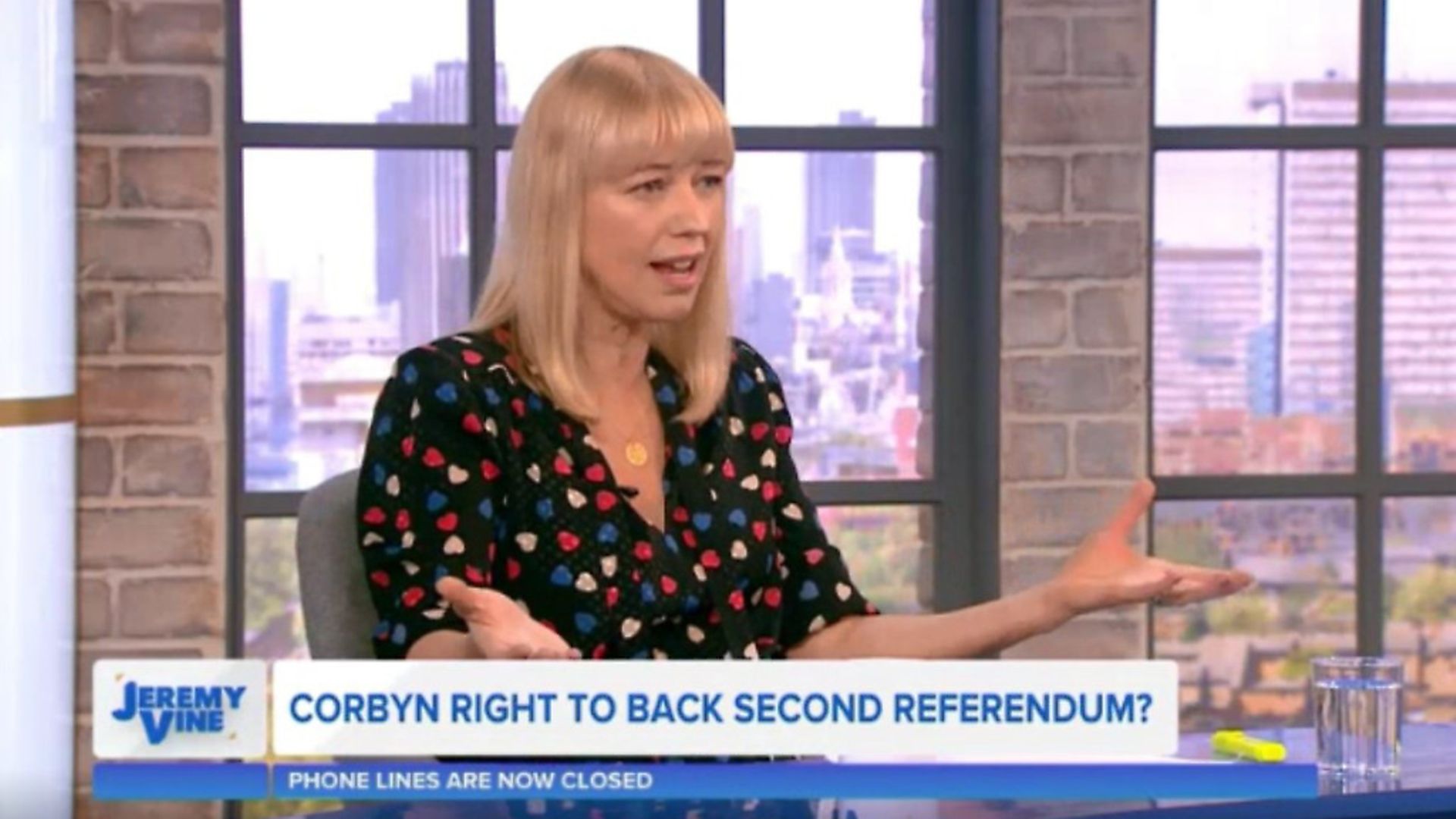 Broadcaster Sara Cox appears on Jeremy Vine on 5. Photograph: Channel 5. - Credit: Archant