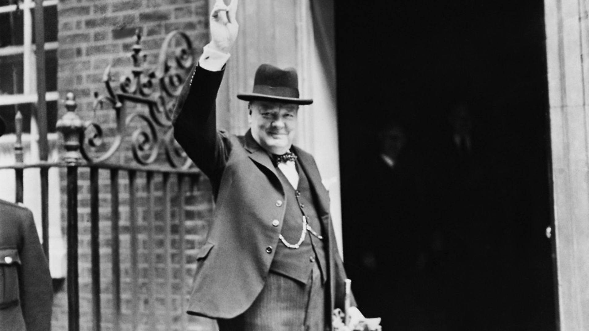 Winston Churchill outside 10 Downing Street in June 1943, the month in which Allied powers launched a bombing campaign that devastated German military industry. Picture: Getty Images - Credit: Getty Images