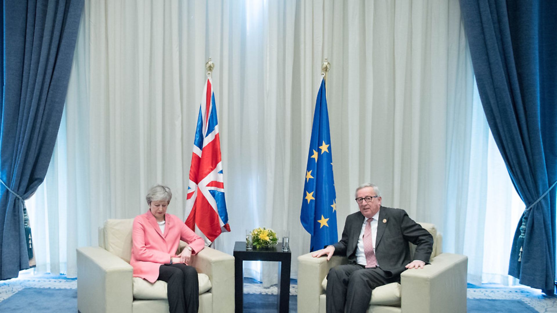Prime Minister Theresa May holding a bilateral meeting with President of the European Commission Jean-Claude Juncker. (Stefan Rousseau/PA Wire) - Credit: PA