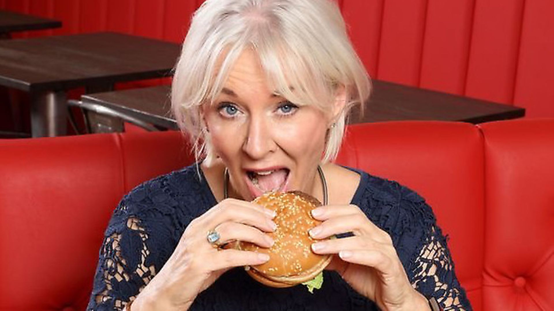 Nadine Dorries on ITV's Junk Food Experiment. Photograph: ITV. - Credit: Archant