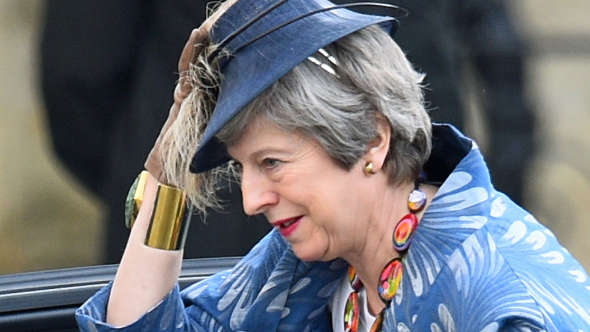 Prime Minister Theresa May arrives for the Commonwealth Service at Westminster Abbey, London. Photograph: Kirsty O'Connor/PA Wire. - Credit: PA