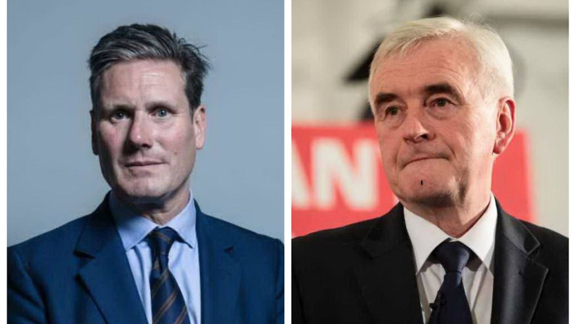Keir Starmer and John McDonnell were coy today when talking about Labour's promise to back a second referendum. Picture: Michael Adkins/Jack Taylor/Getty Images - Credit: Michael Adkins/Jack Taylor/Getty Images