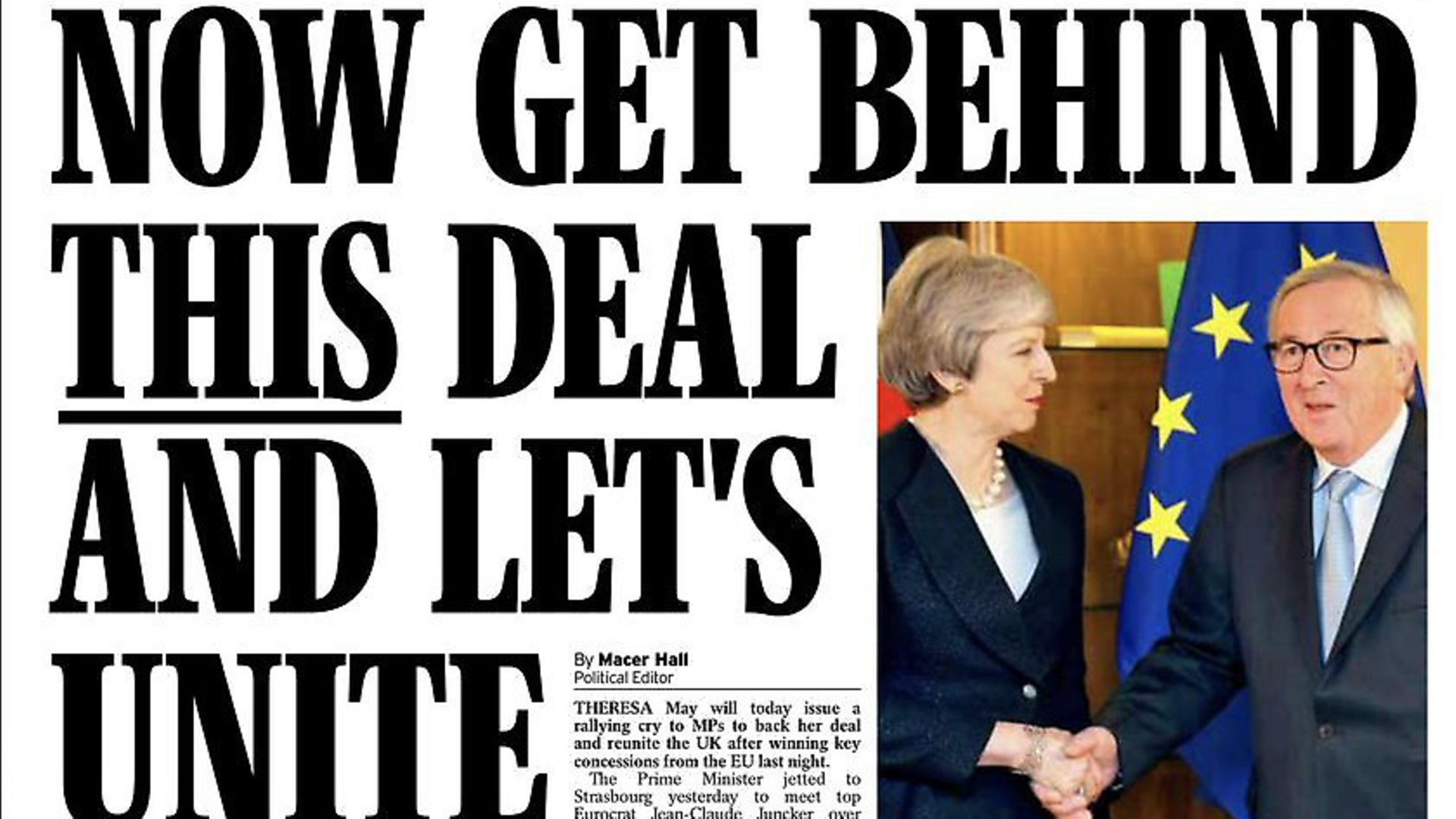 Front page of the Daily Express. Photograph: Daily Express/Twitter. - Credit: Archant