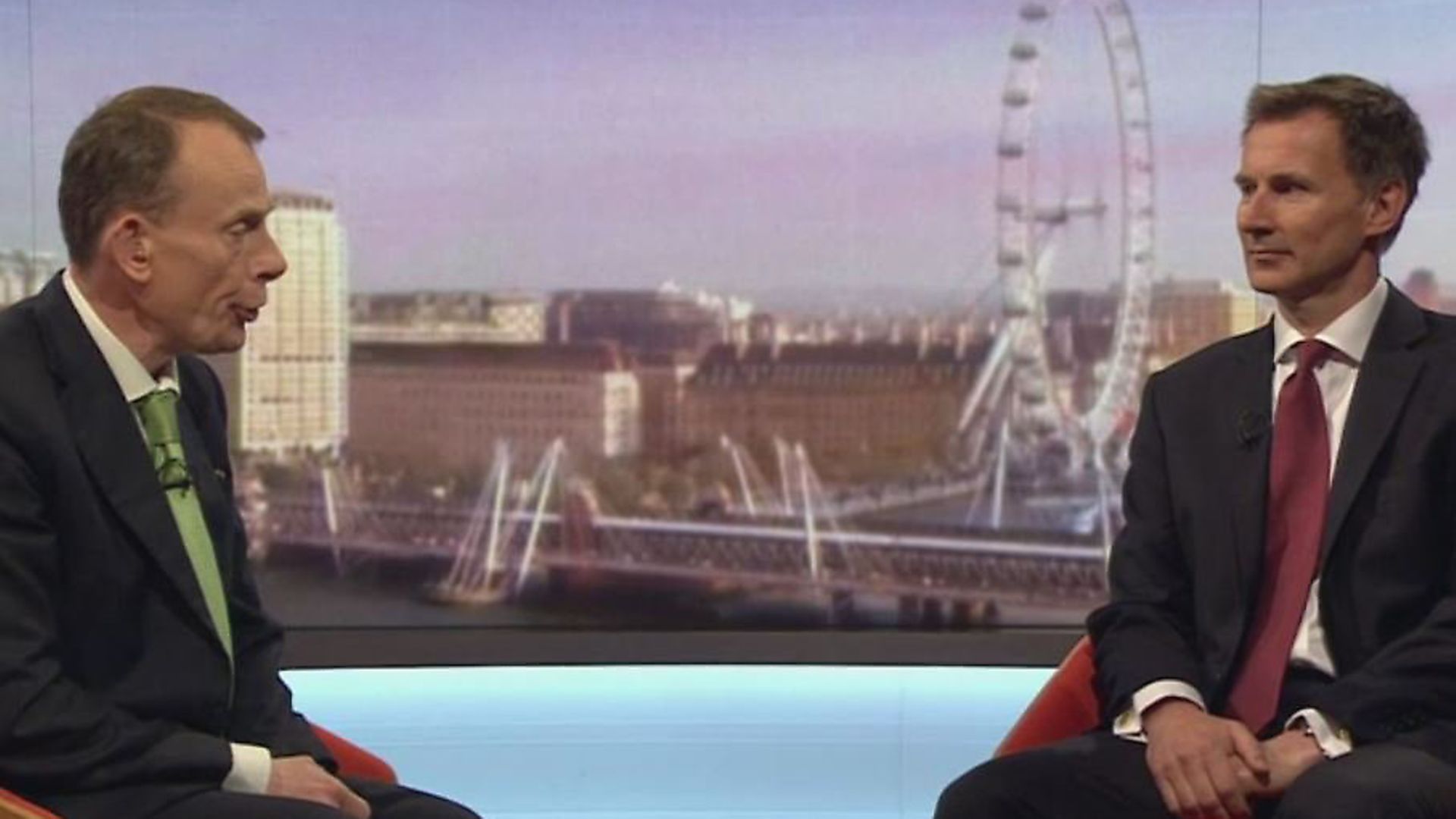 Jeremy Hunt conceded on the Andrew Marr Show that Brexit is essential to protect the Tories' credibility. Picture: BBC - Credit: Archant