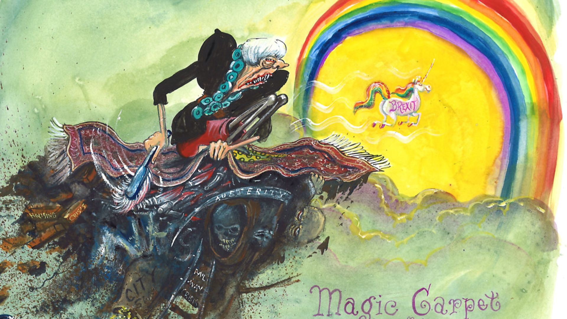 Theresa May's Magic Carpet Ride. Image: Martin Ronson. - Credit: Archant