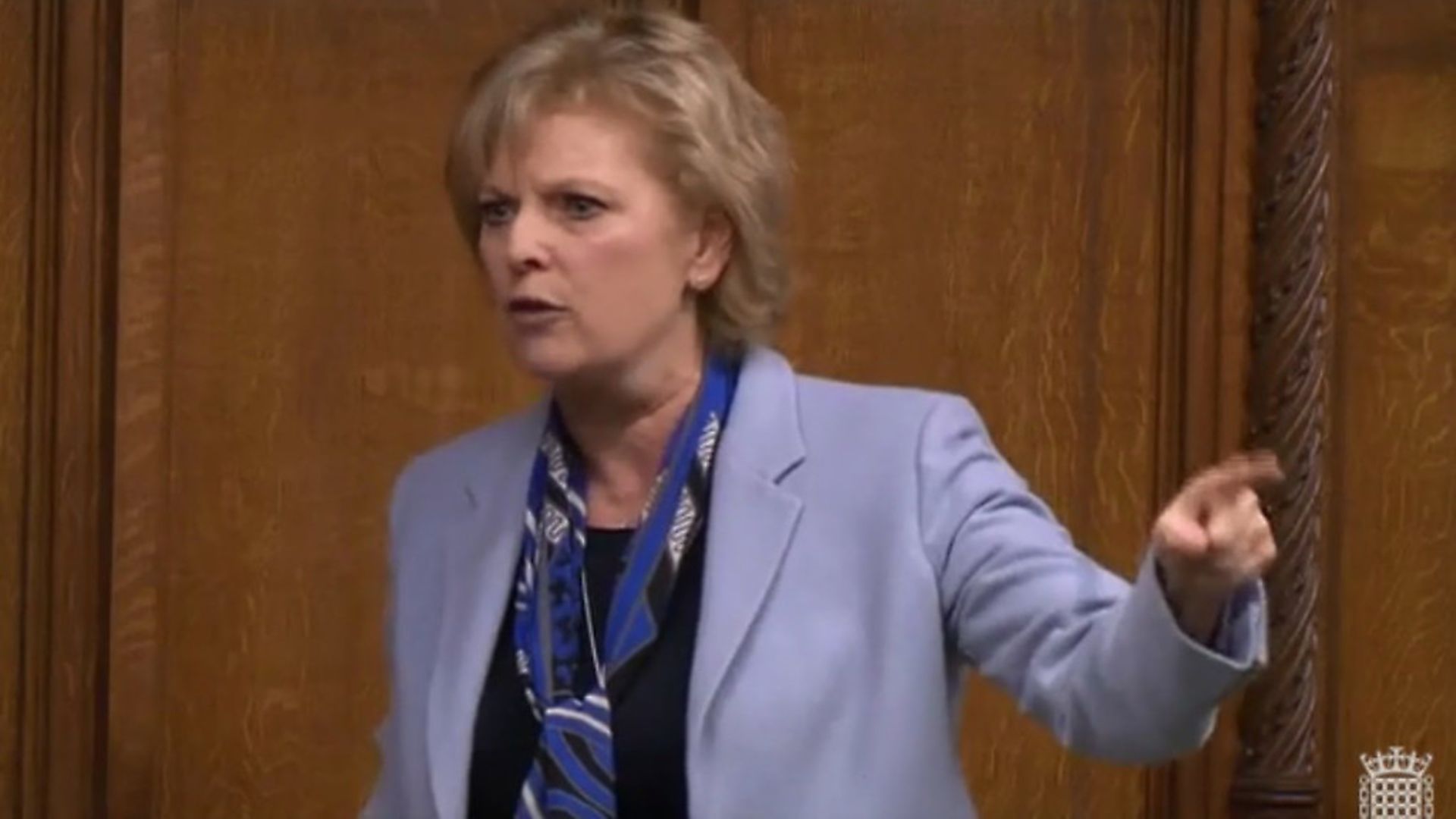 Anna Soubry speaks out during a Brexit debate in the House of Commons. Photograph: Parliament TV. - Credit: Archant