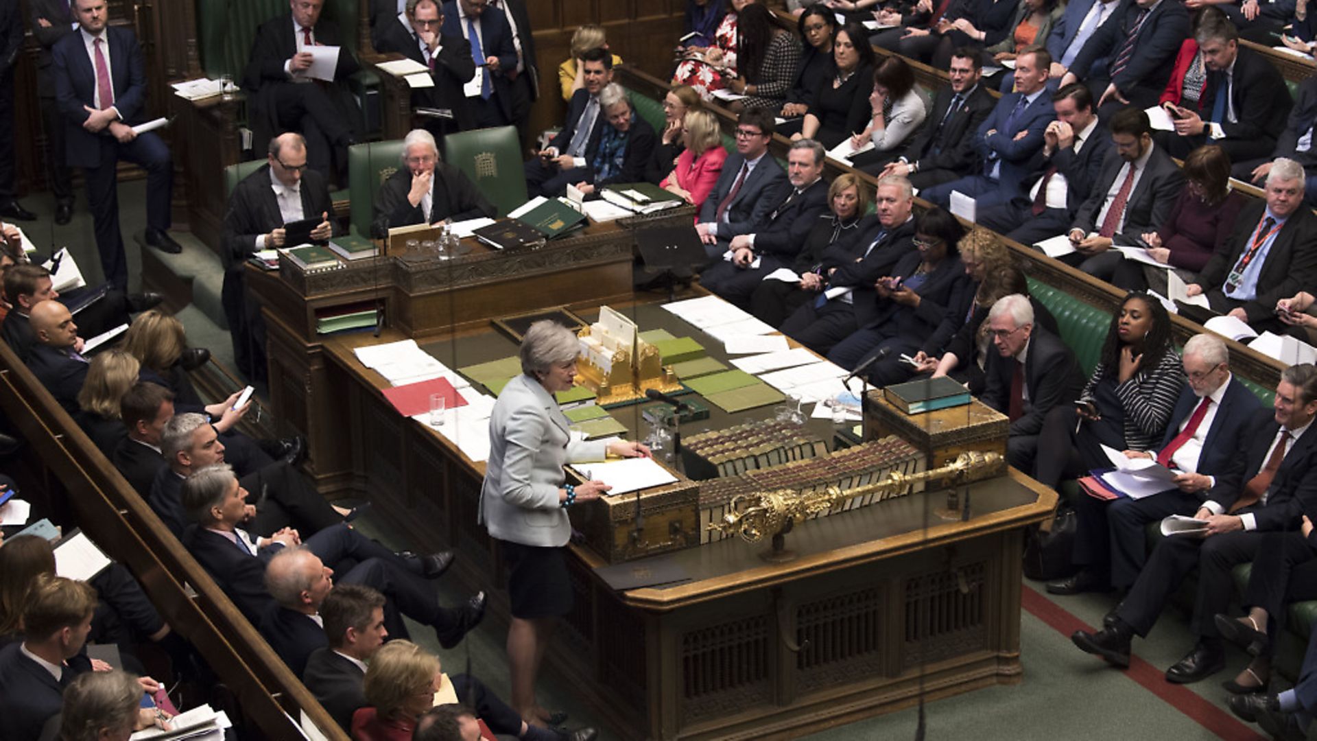 Prime Minister Theresa May as she makes a statement on Brexit to the House of Commons, London. (UK Parliament/Mark Duffy/PA Wire

) - Credit: PA