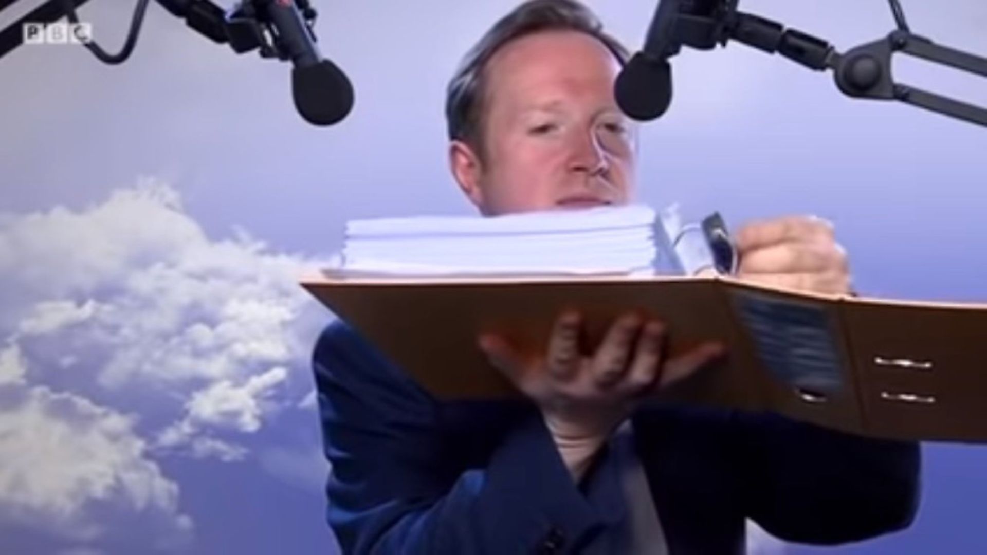 Adam Fleming introduces a special ASMR video devoted to the Withdrawal Agreement. Photograph: BBC/YouTube. - Credit: Archant