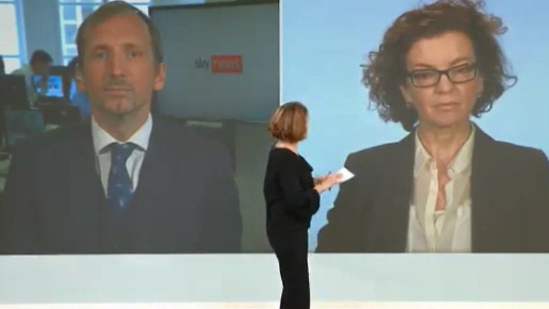 Robert Oulds, chair of the Thatcherite Bruges group, was debating Remain campaigner Jessica Simor QC on Sky News. Photograph: Sky. - Credit: Archant