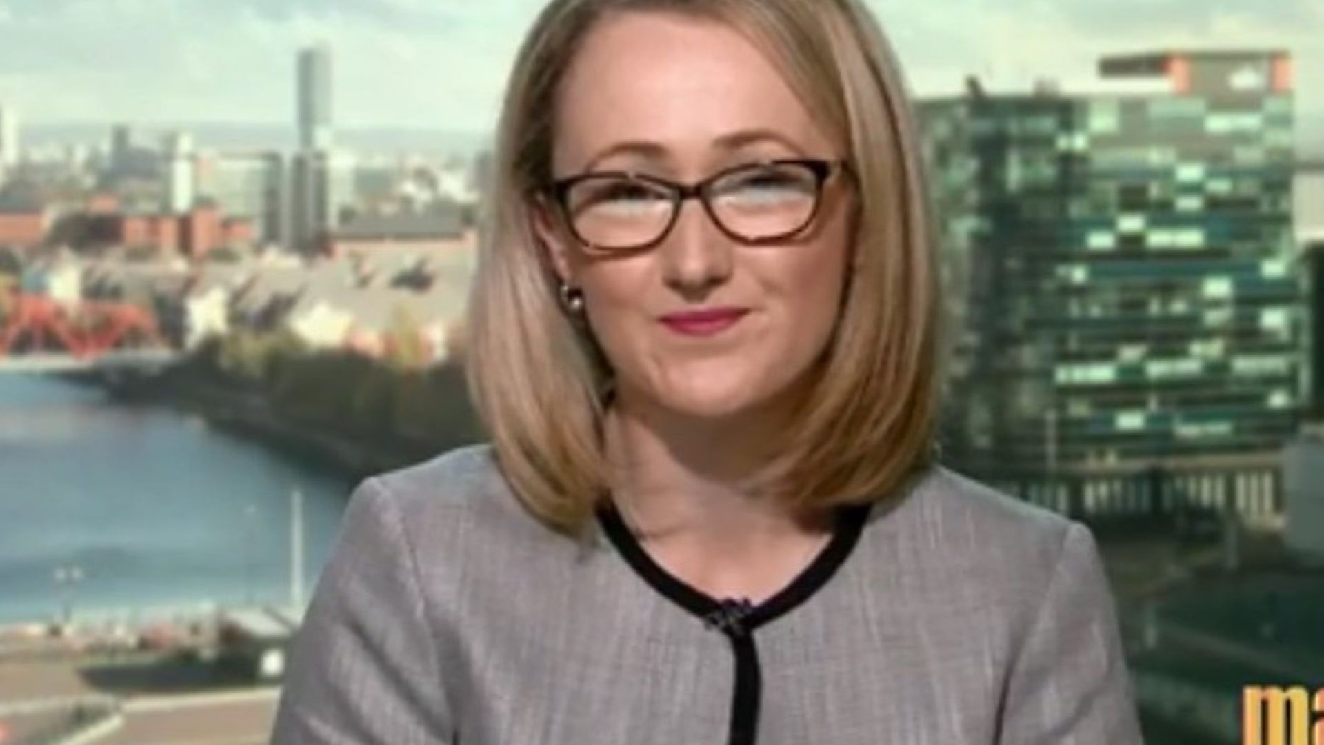 Rebecca Long-Bailey on the Andrew Marr show. Photograph: BBC. - Credit: Archant