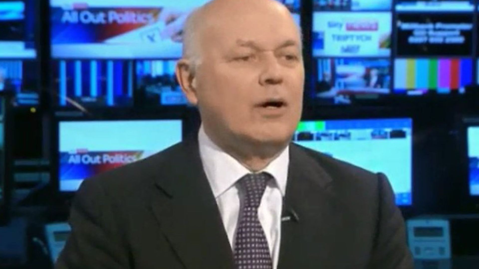 Iain Duncan-Smith on Sky News. Photograph: Sky. - Credit: Archant