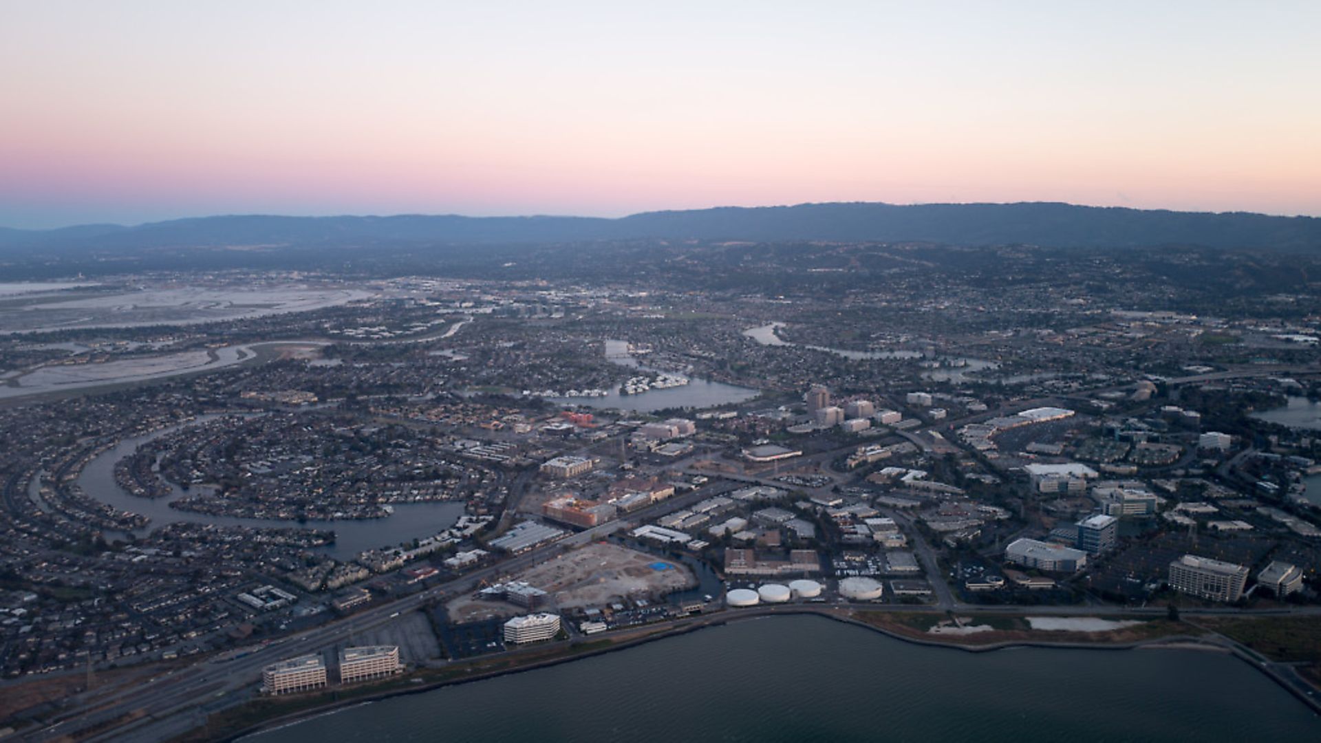 Spiritual centre: Silicon Valley in California at dusk. Picture: Getty Images - Credit: Getty Images