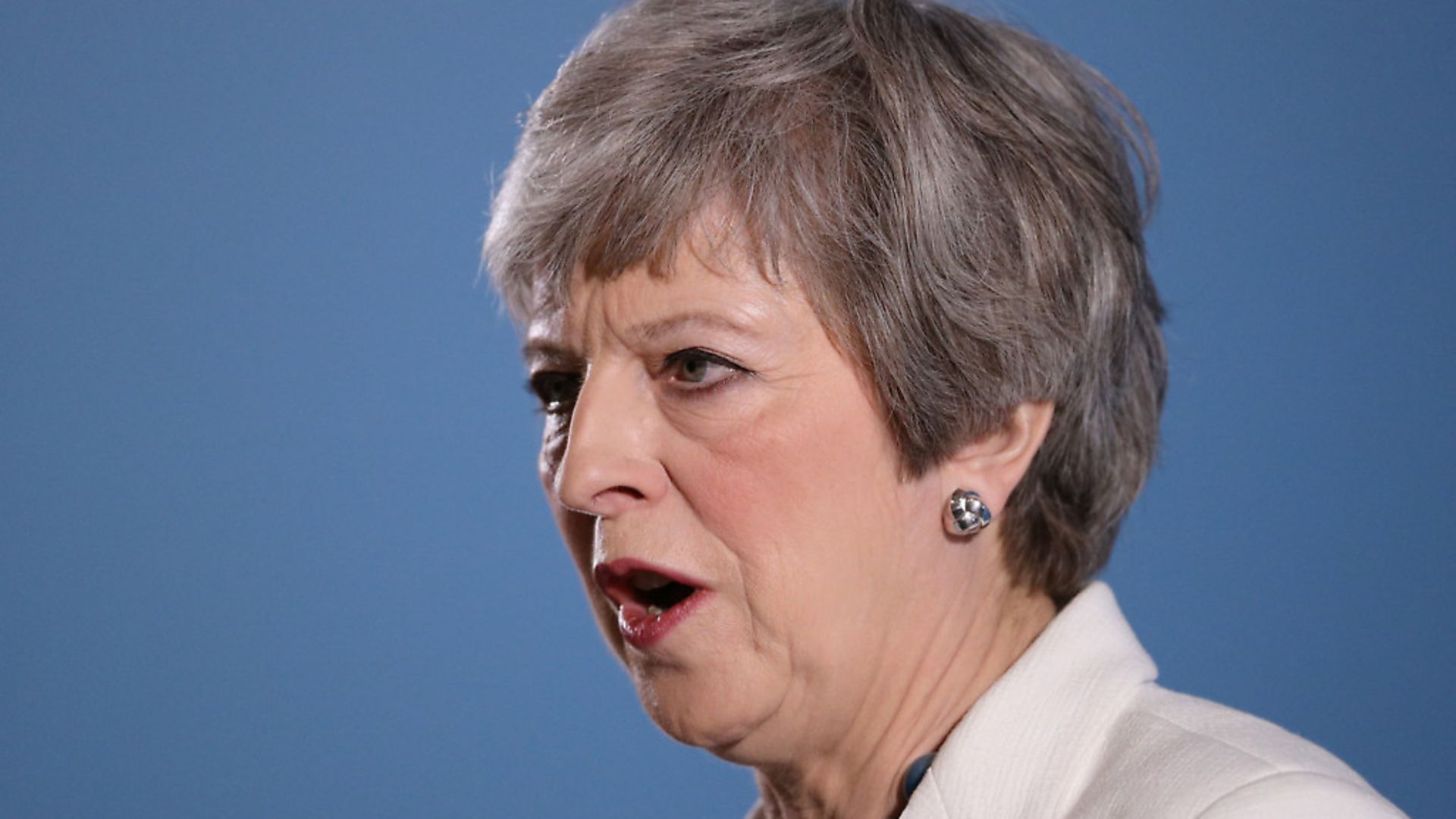 Prime Minister Theresa May at the Welsh Conservative party conference (Aaron Chown/PA Wire) - Credit: PA
