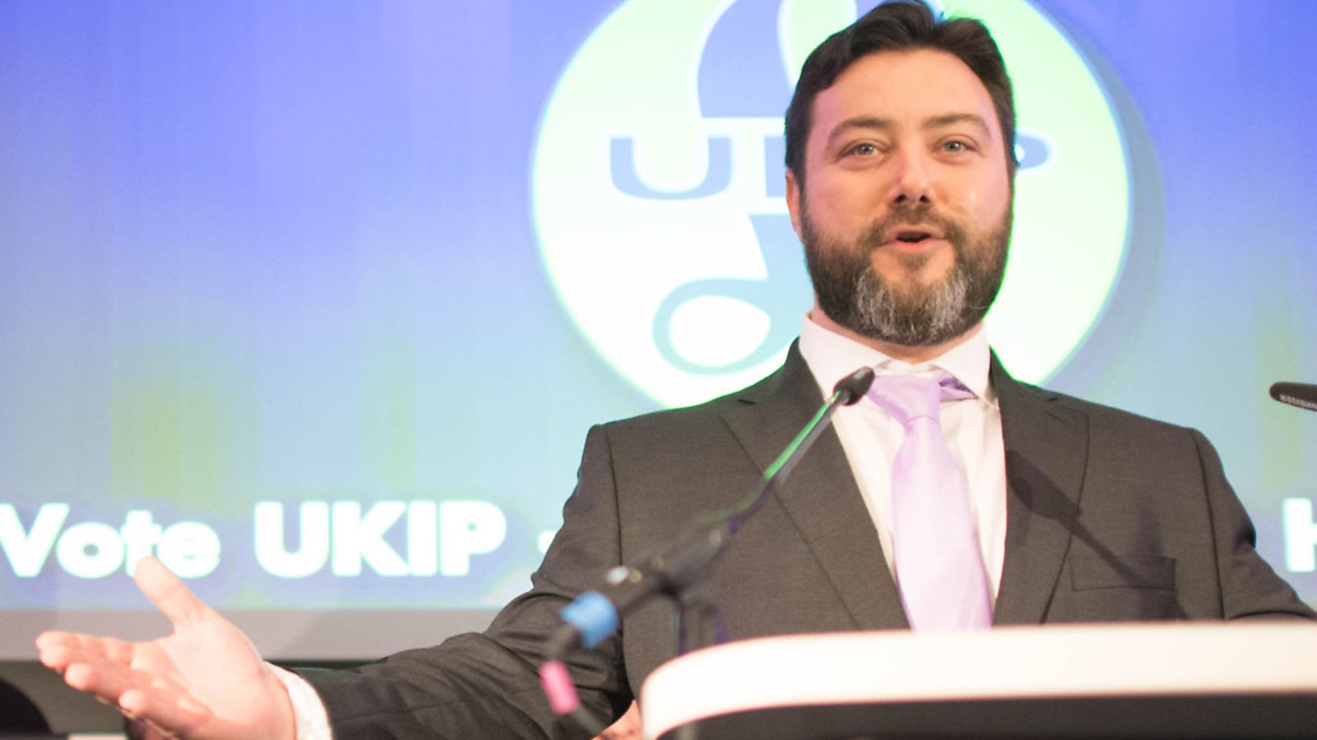 Carl Benjamin during the launch of UKIP's EU election campaign. Picture: PA Wire/Stefan Rousseau - Credit: PA Wire/PA Images