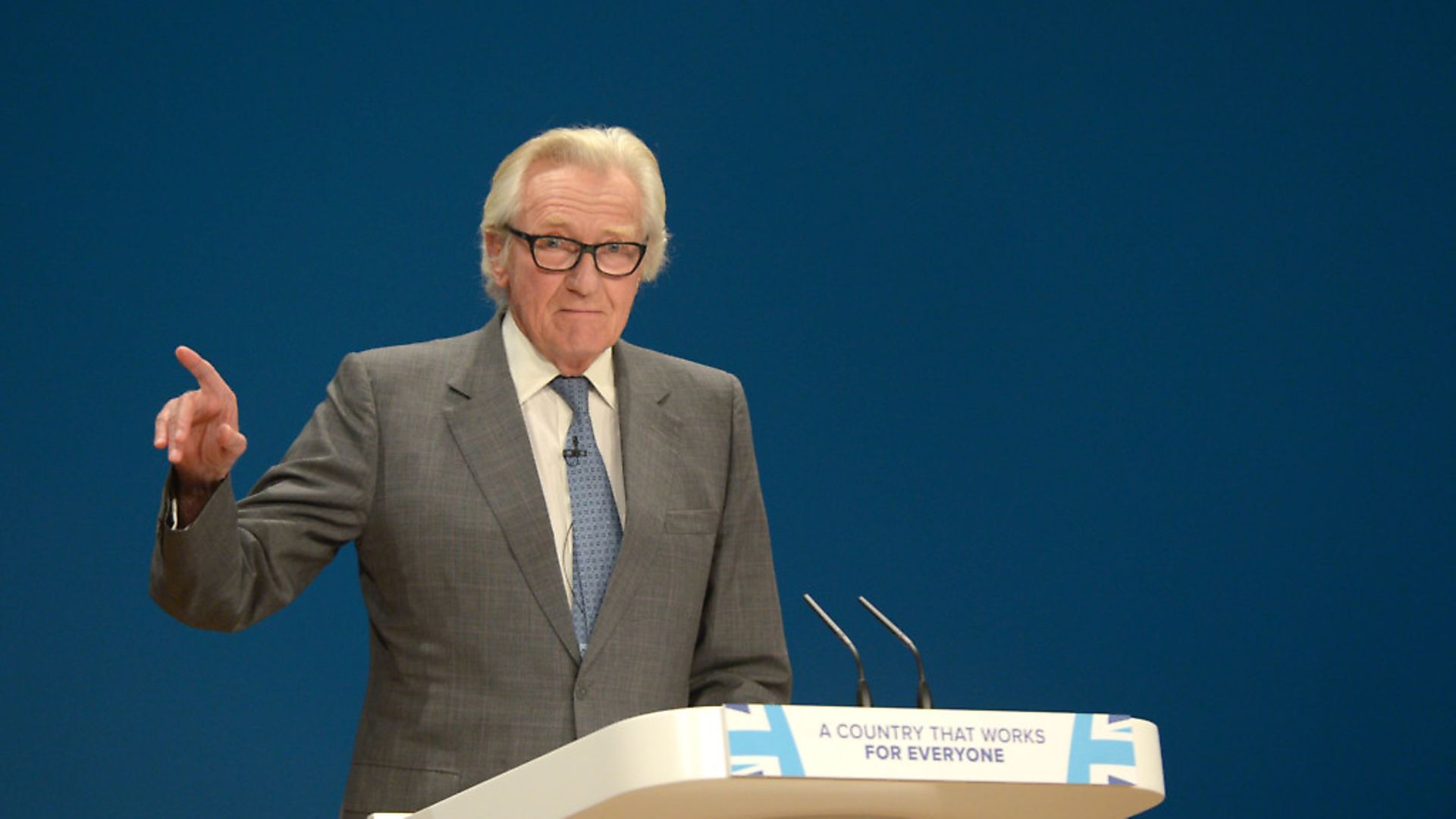 Lord Michael Heseltine speaks at Conservative party conference. Photograph: Ben Birchall/PA. - Credit: PA Archive/PA Images
