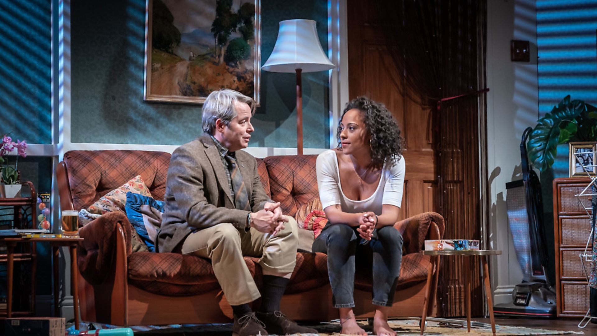Matthew Broderick and Rosalind Eleanor are 'perplexing' in The Starry Messenger, says Tim Walker; Photo: Marc Brenner - Credit: Archant
