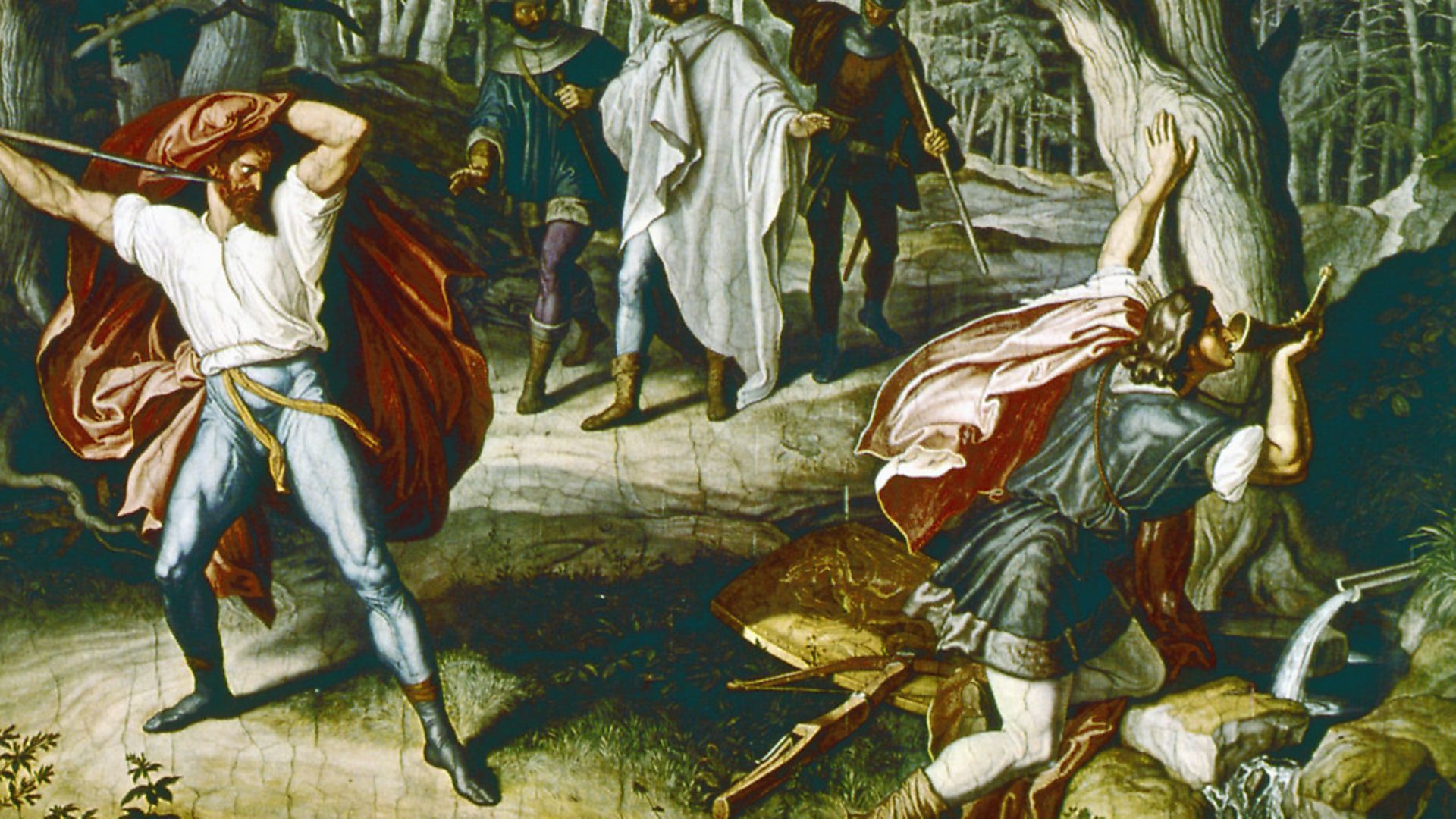 Julius Schnorr von Carolsfield's Siegfried's Death, 1847, tells the legend of the Nibelungen, the ancient tale that inspired Nicolas Jubber's Epic Continent. Picture: Getty Images - Credit: ullstein bild via Getty Images