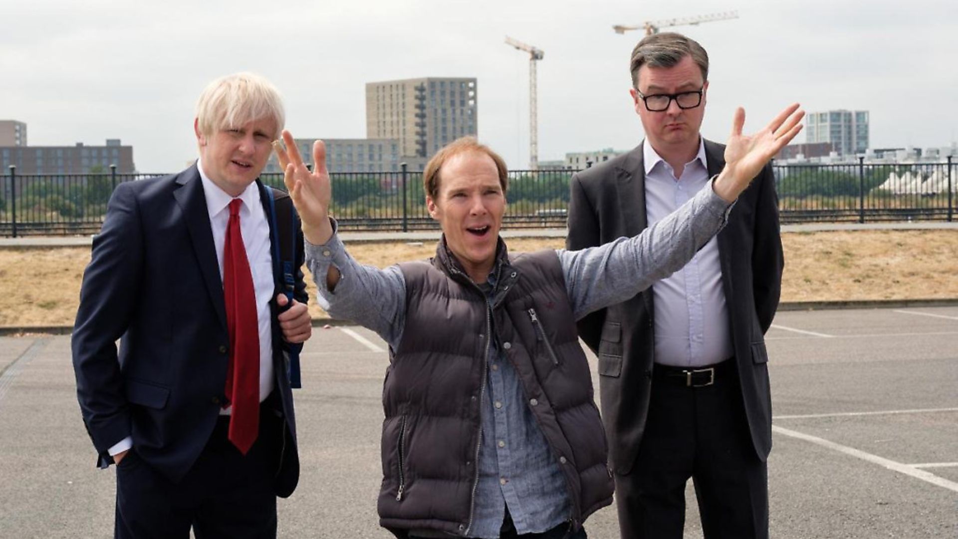 Benedict Cumberbatch as Dominic Cummings (centre) in Brexit: The Uncivil War. Picture: Channel 4/House Productions - Credit: Archant
