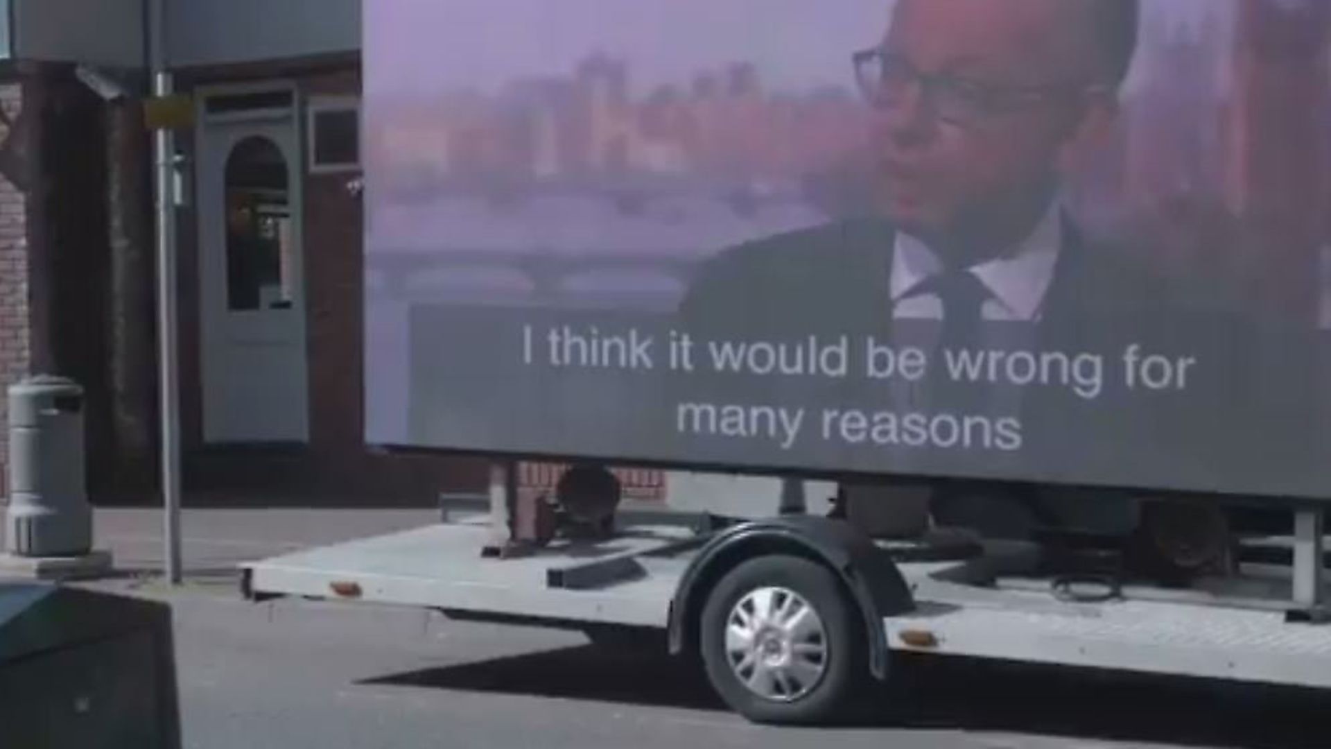 Led By Donkeys are back and they're targeting Michael Gove's constituency with his own words on prorogation. Picture: Led By Donkeys - Credit: Led By Donkeys
