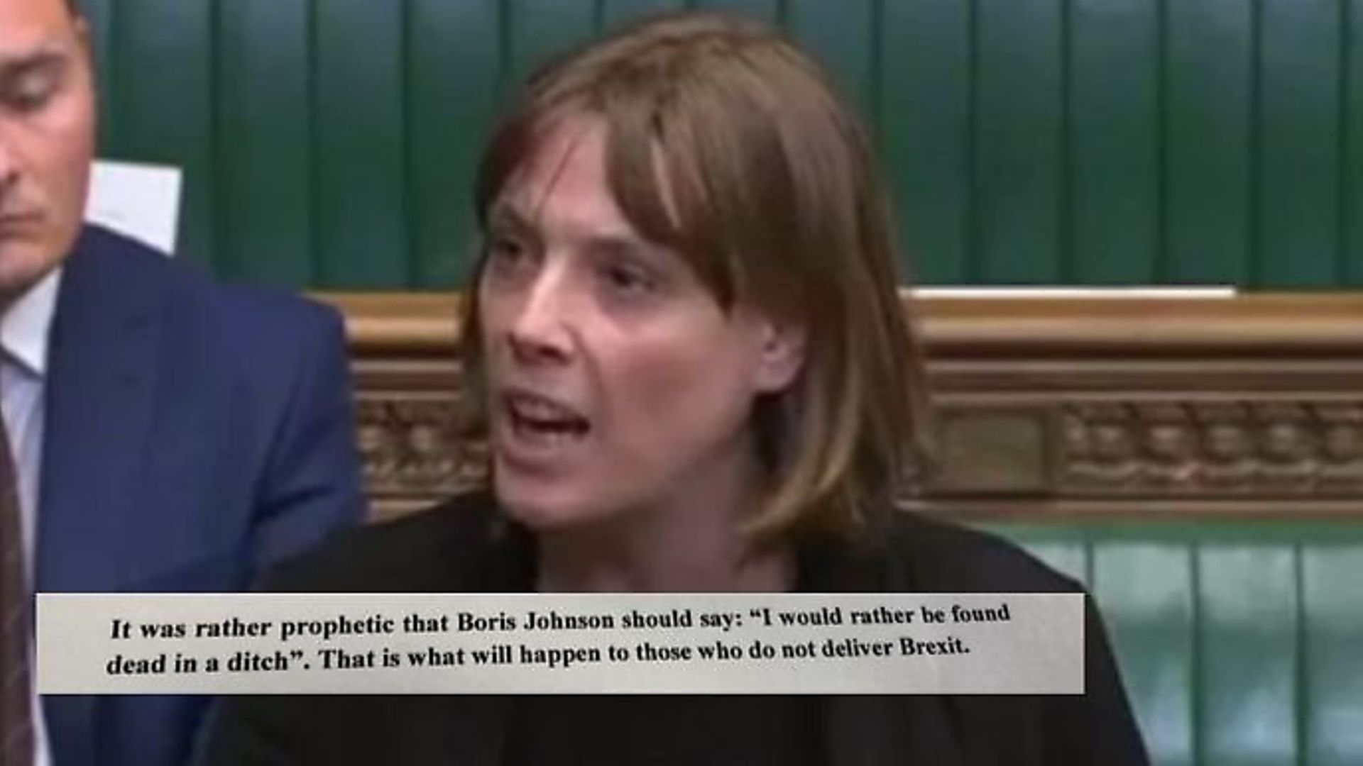 MP Jess Phillips with the death threat she received posted to Twitter. Photograph: PA/Twitter. - Credit: Archant