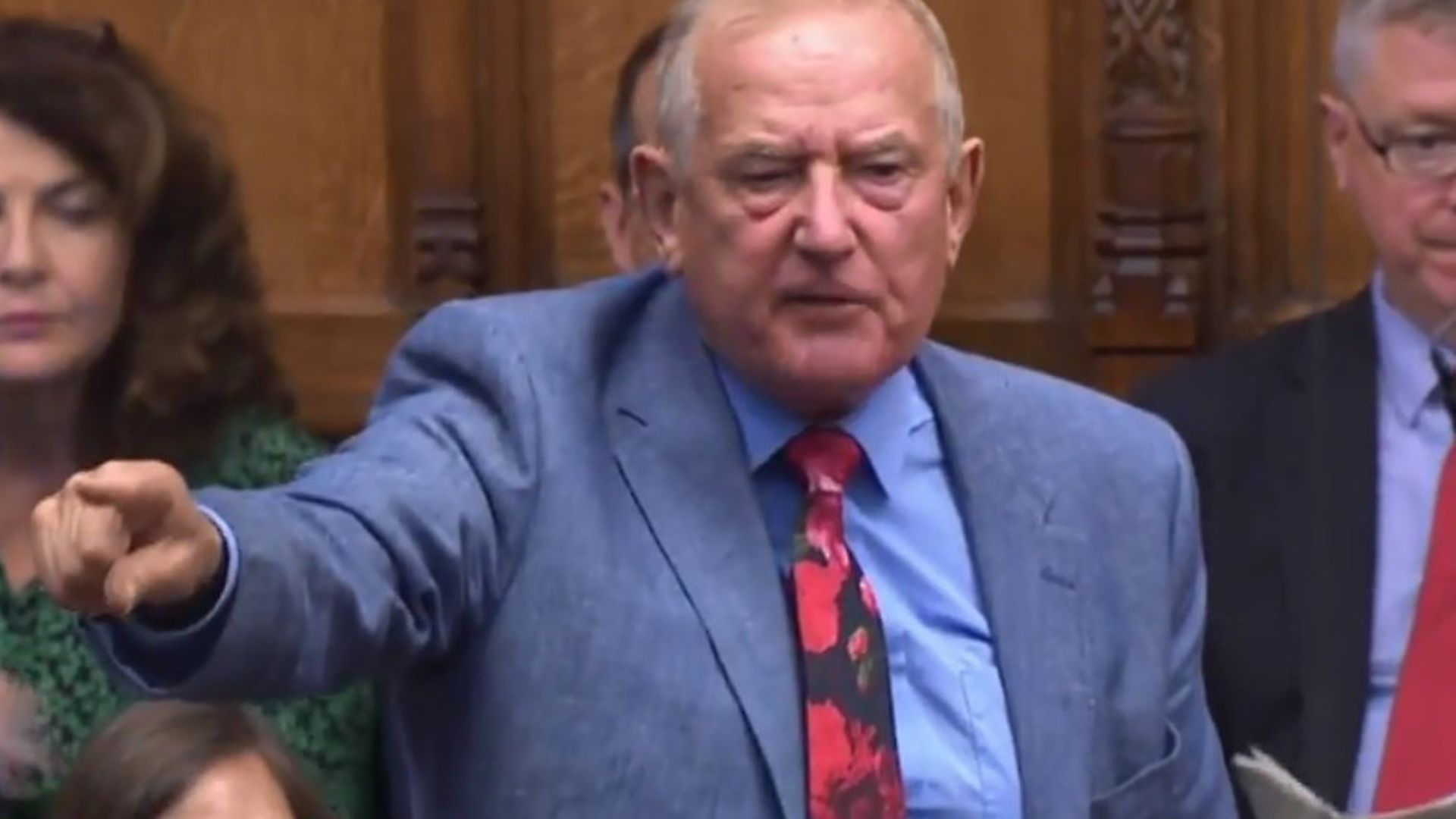 Labour MP Barry Sheerman hits out at Geoffrey Cox and the government. Photograph: Parliament TV. - Credit: Archant
