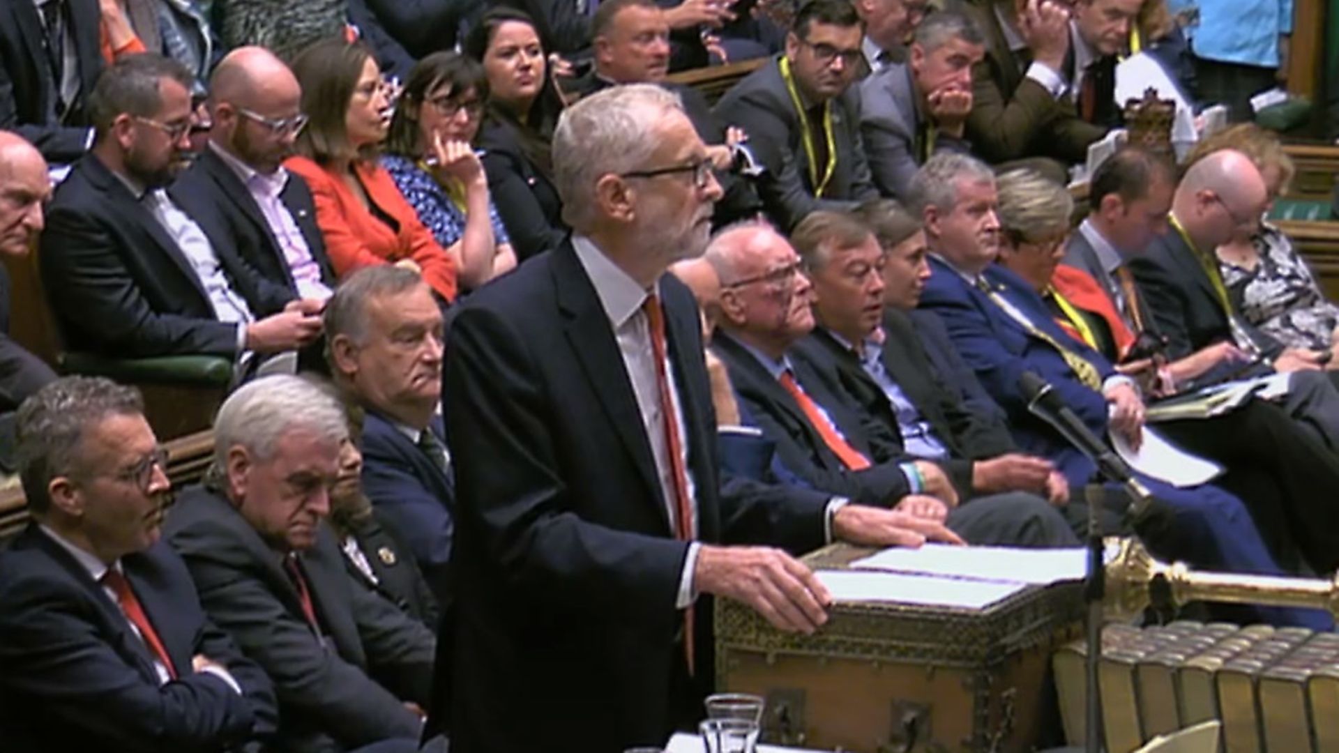 Labour Party leader Jeremy Corbyn speaks in the House of Commons. Photograph: House of Commons/PA Wire. - Credit: PA