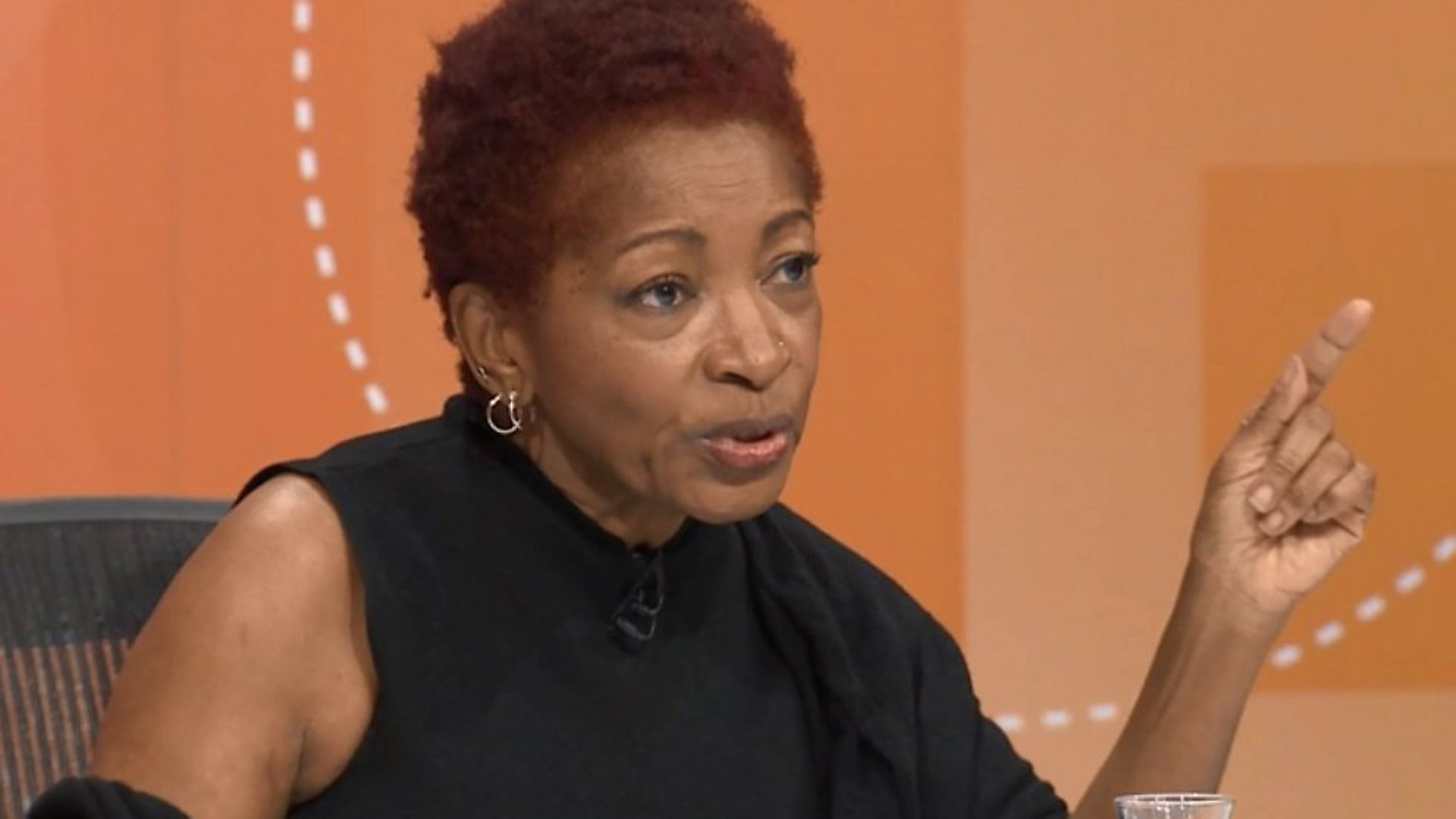 Bonnie Greer on BBC's Question Time. Photograph: BBC. - Credit: Archant