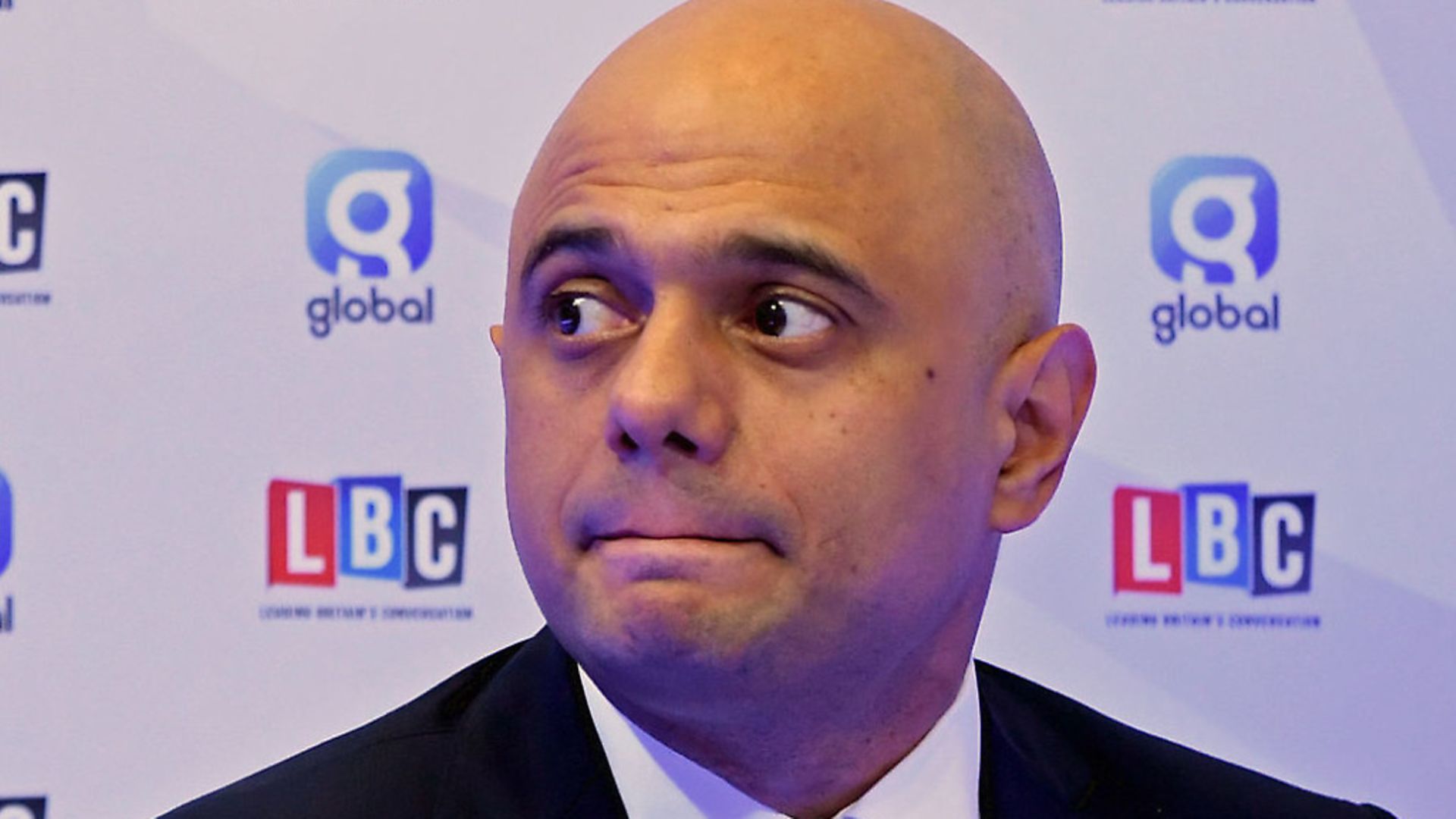 Chancellor Sajid Javid waits for a media interview at the Conservative Party Conference at the Manchester Convention Centre. Photograph: Stefan Rousseau/PA Wire. - Credit: PA