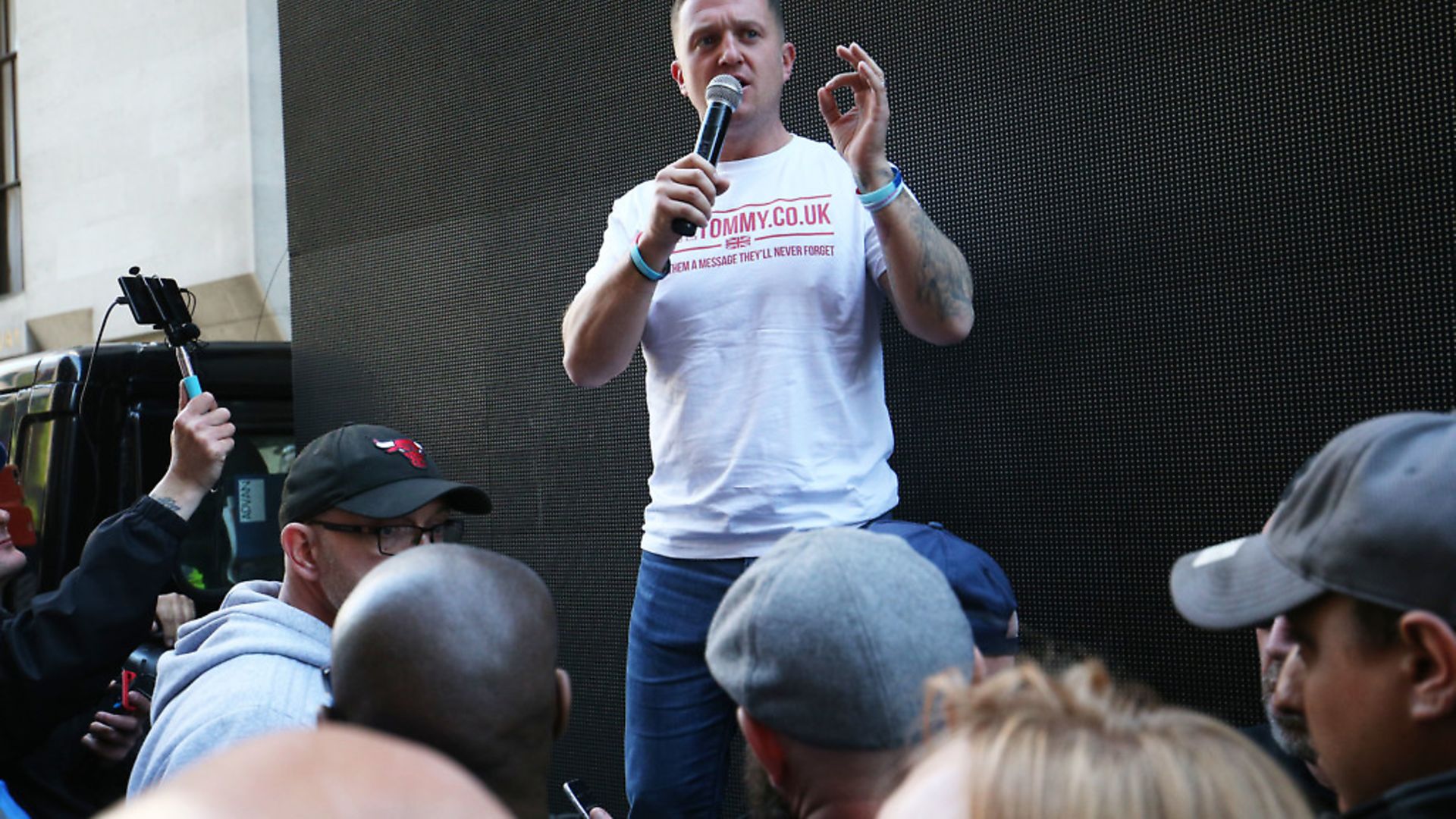 Tommy Robinson. Photograph: Jonathan Brady/PA. - Credit: PA Wire/PA Images