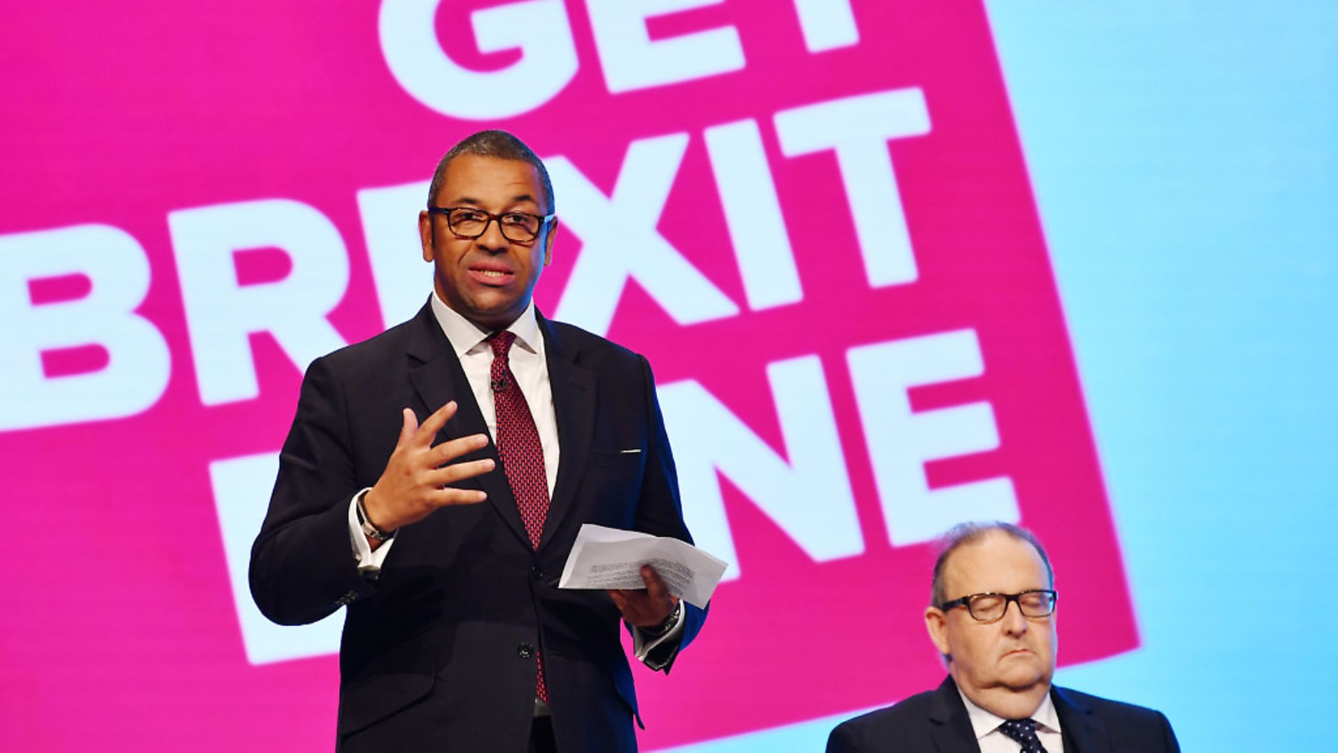 Tory chairman James Cleverly at the Conservative Party conference. Picture: Jeff J Mitchell/Getty Images - Credit: Getty Images