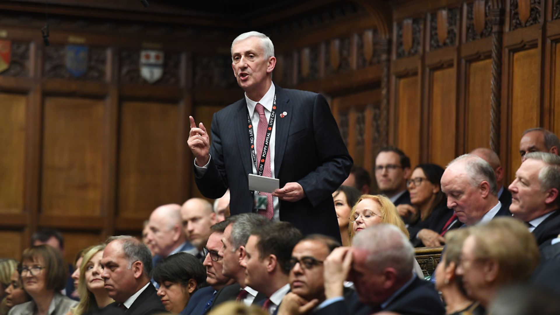 Sir Lindsay Hoyle, in the House of Commons as he bids to become the new speaker. UK Parliament/Jessica Taylor/PA Wire NOTE TO EDITORS: This handout photo may only be used in for editorial reporting purposes for the contemporaneous illustration of events, things or the people in the image or facts mentioned in the caption. Reuse of the picture may require further permission from the copyright holder. - Credit: PA