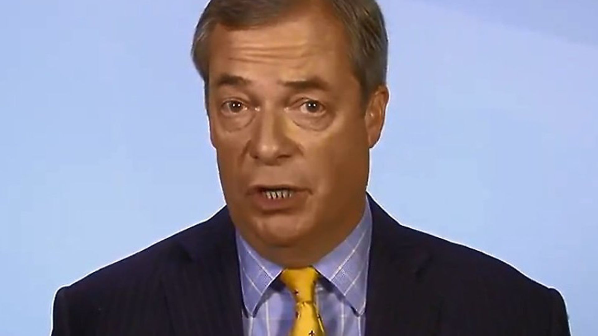 Nigel Farage speaking on Sophy Ridge on Sunday this morning. Picture: Sky - Credit: Archant