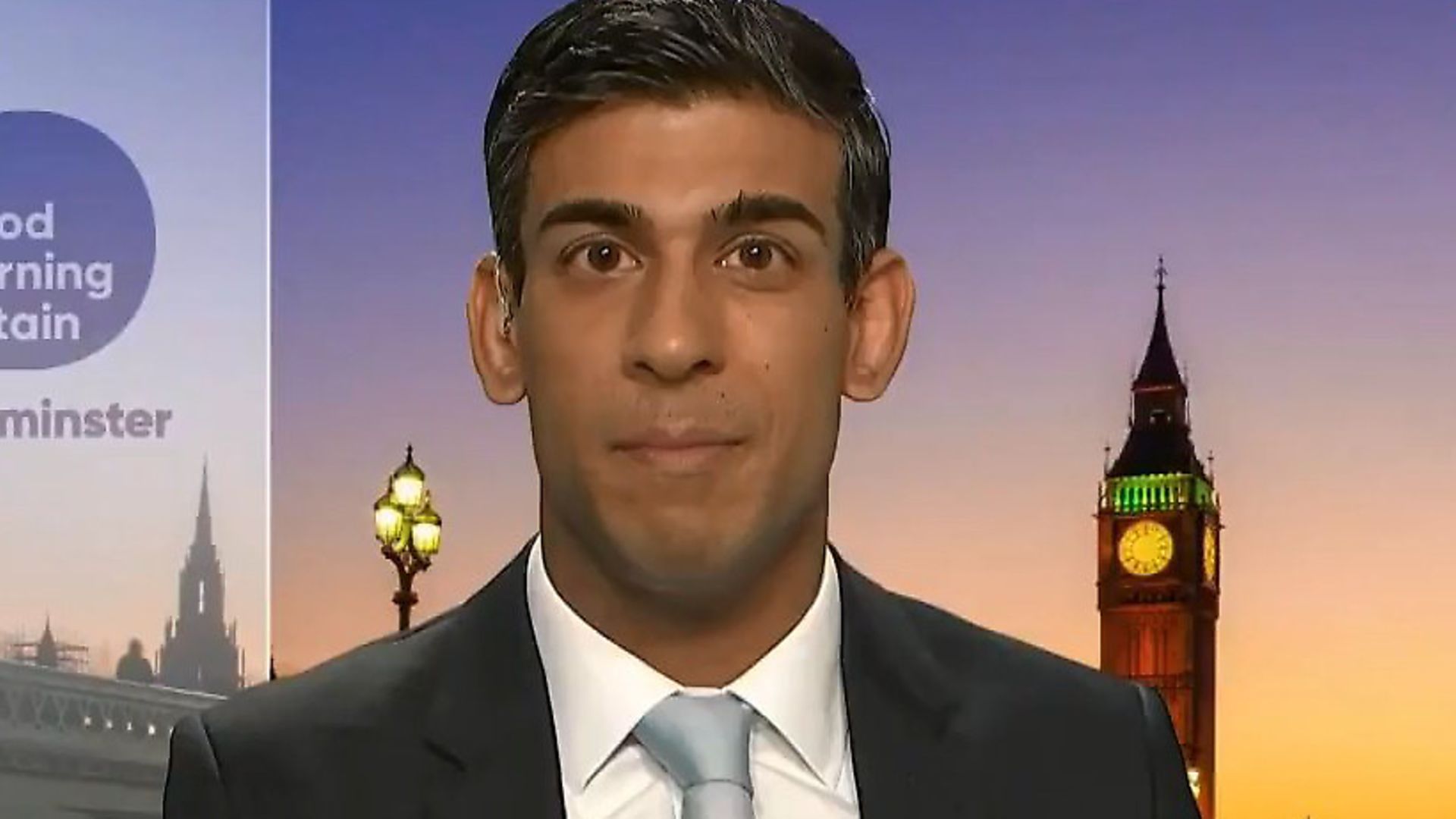 Rishi Sunak on Good Morning Britain. Photograph: ITV. - Credit: Archant