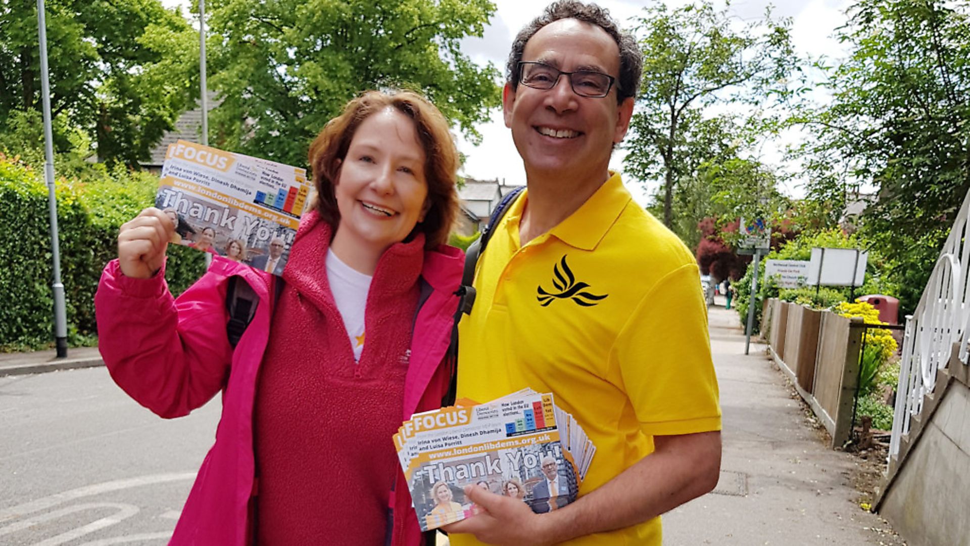 Elizabeth Evenden-Kenyon on the campaign trail. Picture: contributed - Credit: Archant