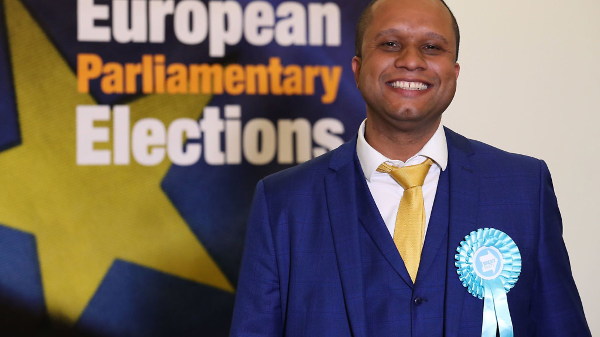 Former Brexit candidate Louis Stedman-Bryce during the European Parliamentary elections count at the City Chambers in Edinburgh. Photo: PA - Credit: PA Wire/PA Images